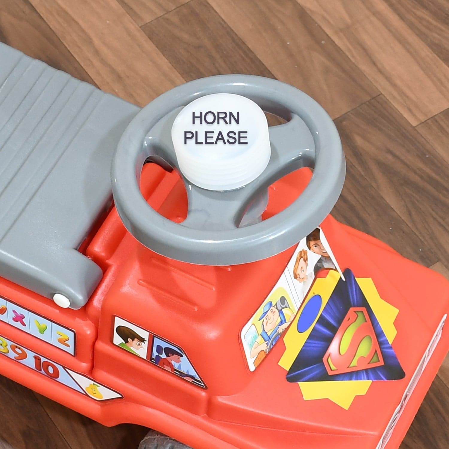 Kids Baby Ride-On Push Car with Musical Horn & Backrest of Perfect Toy for Toddlers thumbnail 7
