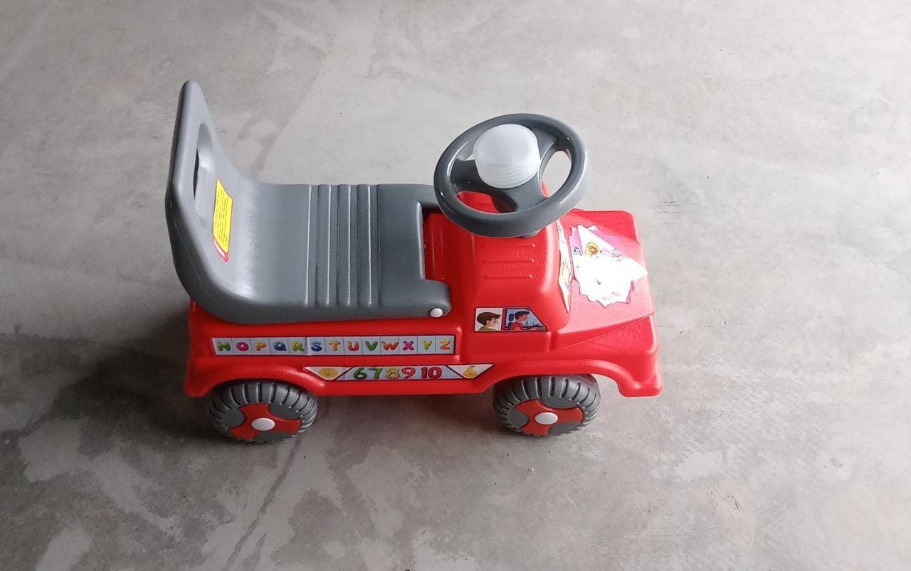 Kids Baby Ride-On Push Car with Musical Horn & Backrest of Perfect Toy for Toddlers thumbnail 8