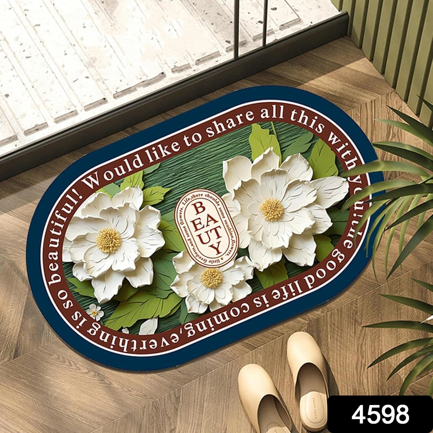 3D Visual Anti-Slip Absorbent Mat New Soft Super Absorbent Floor Mats thumbnail 2