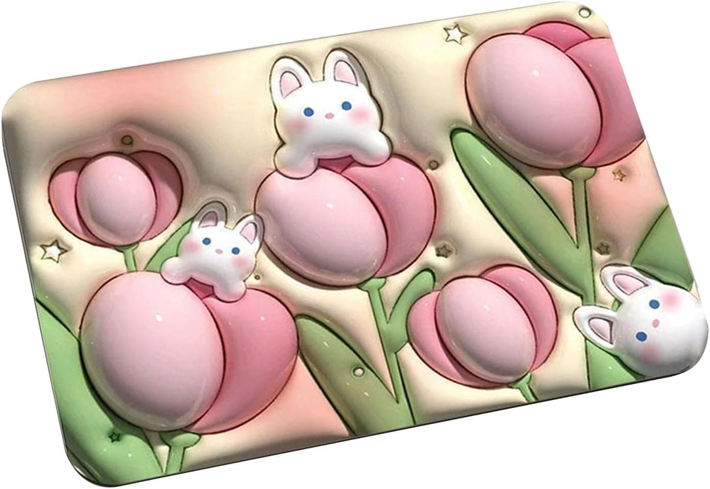 Stone Bath Mat Non Slip Anti Mould 3D Absorbent Bath Mats for Bathroom Stone Bath Mat Quick Dry Shower Mat (60X39CM) thumbnail 7