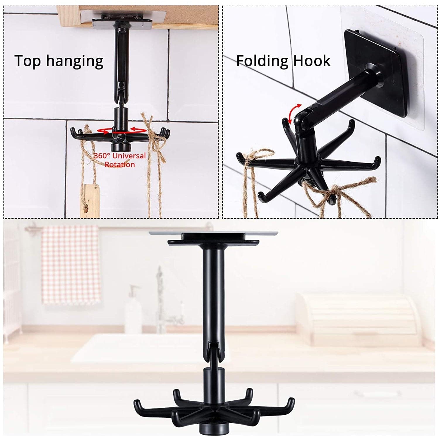 Rotatable Hooks For Hanging 360 2 thumbnail 3