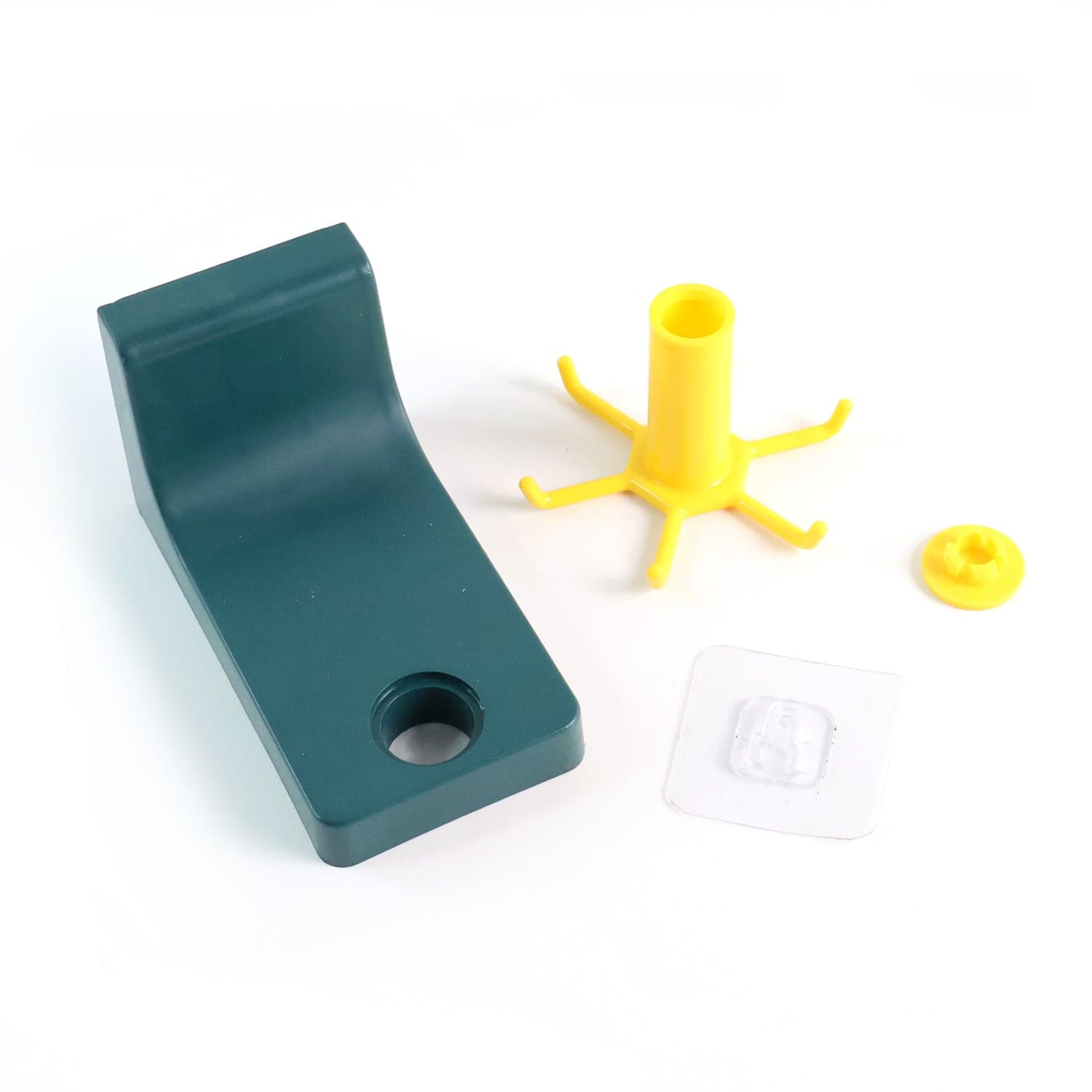 360 Degree Rotating Self Adhesive Plastic Wall Hook Hanger; Multifunctional Hanger with 6 Heavy Duty Claw Hooks thumbnail 3