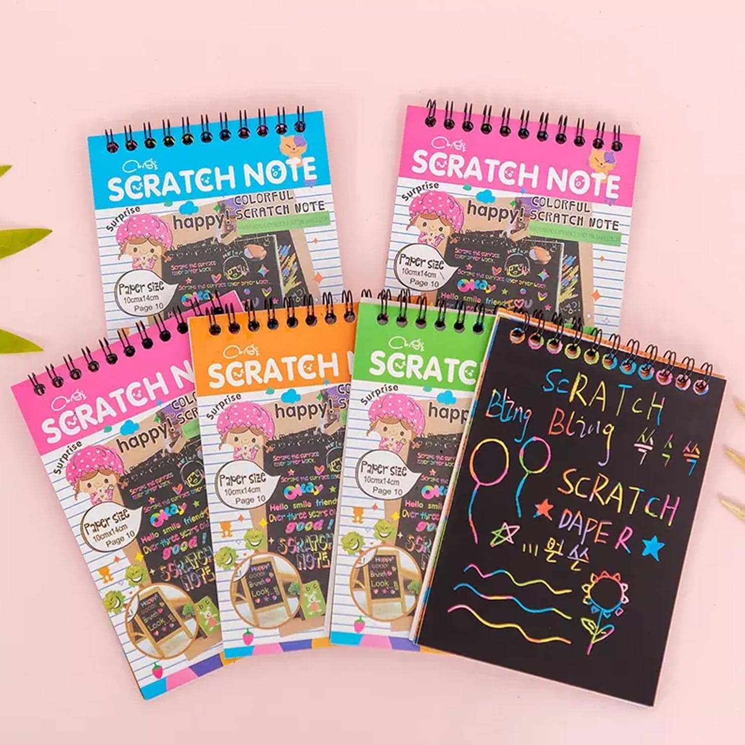 Crafts Rainbow Art Scratch Paper Book (10 Pages, Pack of 1) thumbnail 5