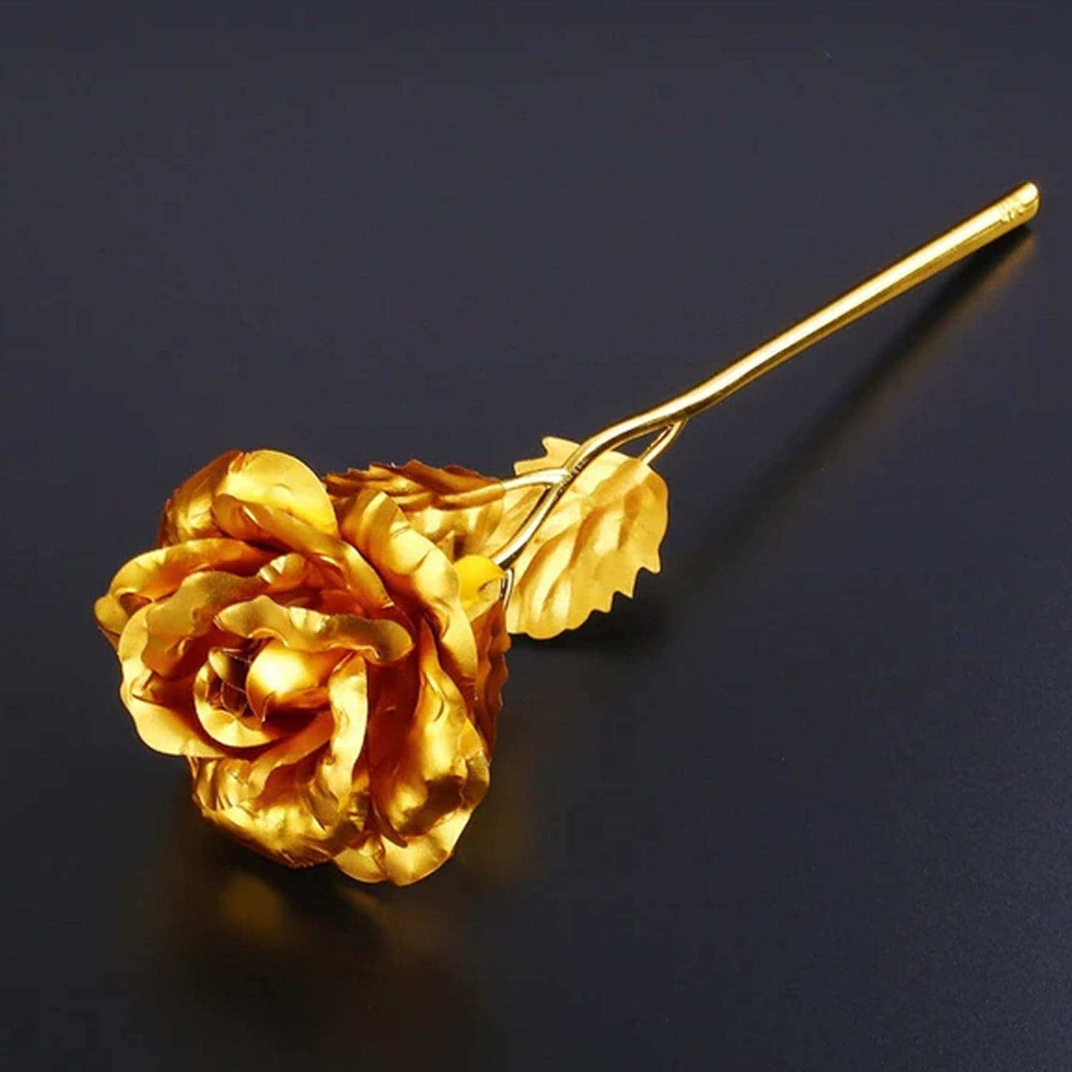 Golden Rose & Necklace Set Perfect Gift Set thumbnail 3