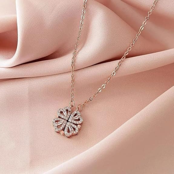 Golden Rose & Necklace Set Perfect Gift Set thumbnail 5