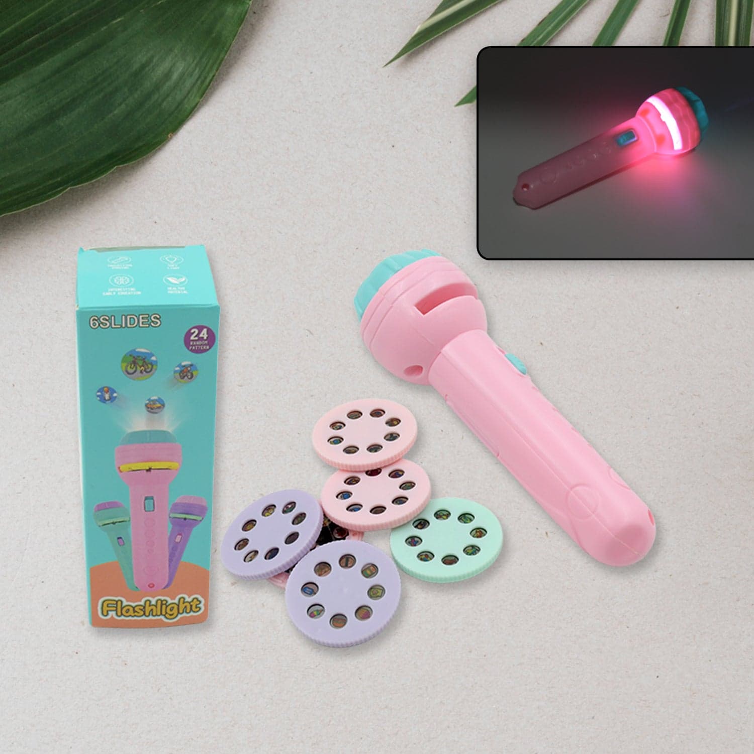 Mini Slide Projector For Kids With 6 Slide And Animated Pattern thumbnail 6