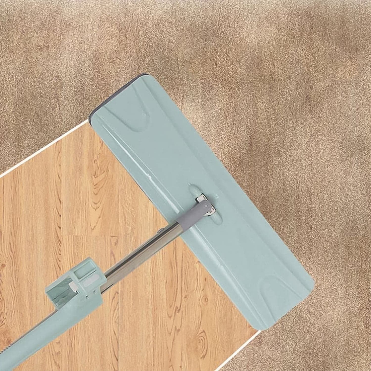 360Degree Rotation Flat Mop Floor Cleaning Microfiber Squeeze Mop Floor Clean. thumbnail 6