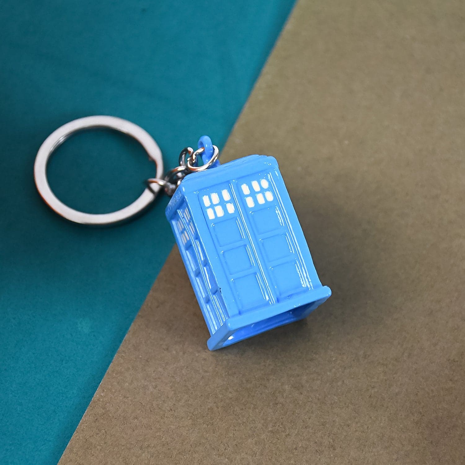 Police Booth Box Shape 3 D Metal Keychain (1 Pc) thumbnail 4