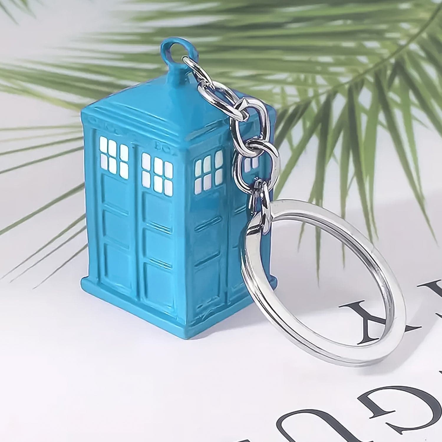 Police Booth Box Shape 3 D Metal Keychain (1 Pc) thumbnail 5