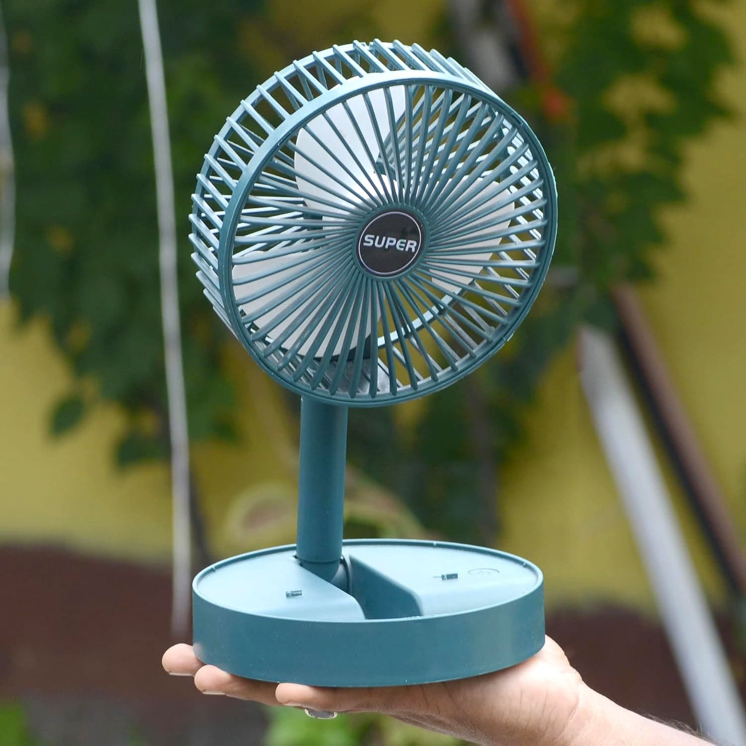Adjustable Portable Desktop Fan - Telescopic Silent Personal Cooling for Office & Travel (Battery Not Include) thumbnail 3