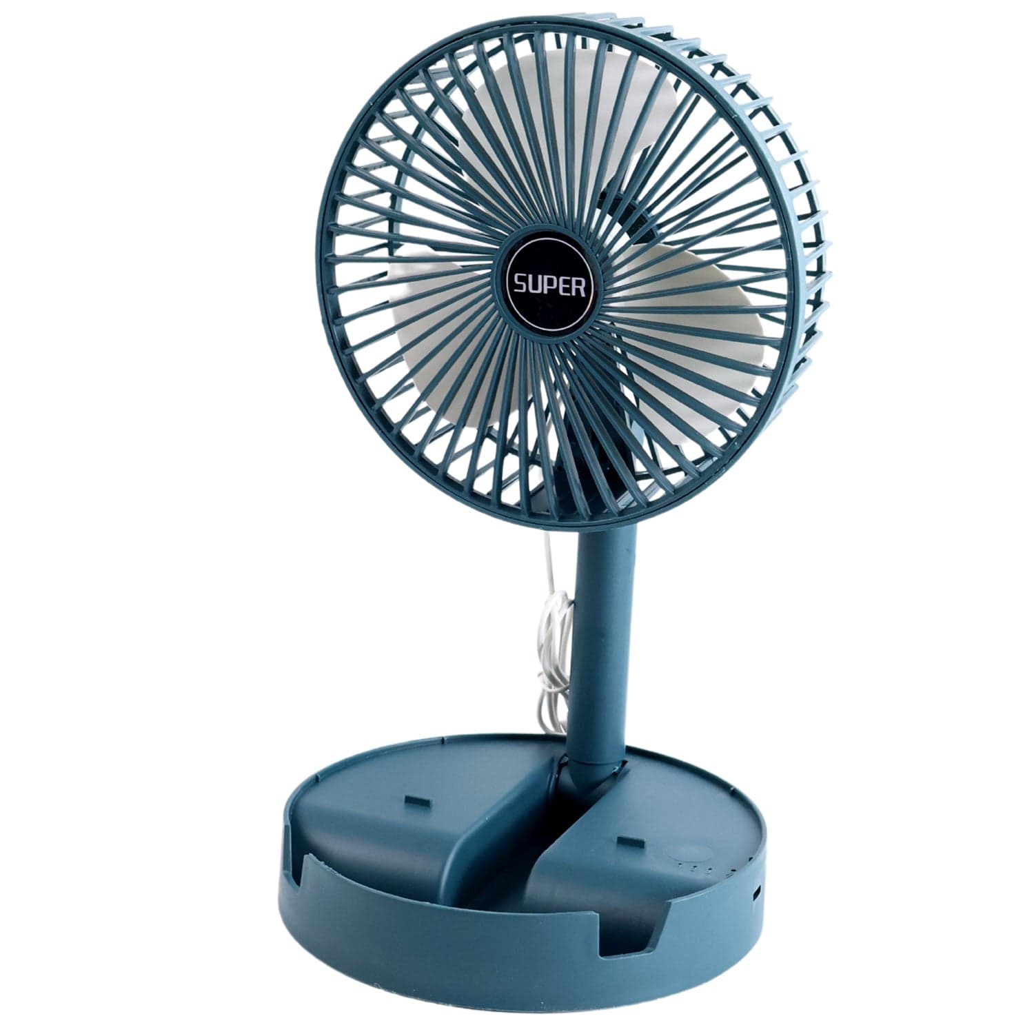 Adjustable Portable Desktop Fan - Telescopic Silent Personal Cooling for Office & Travel (Battery Not Include) thumbnail 5