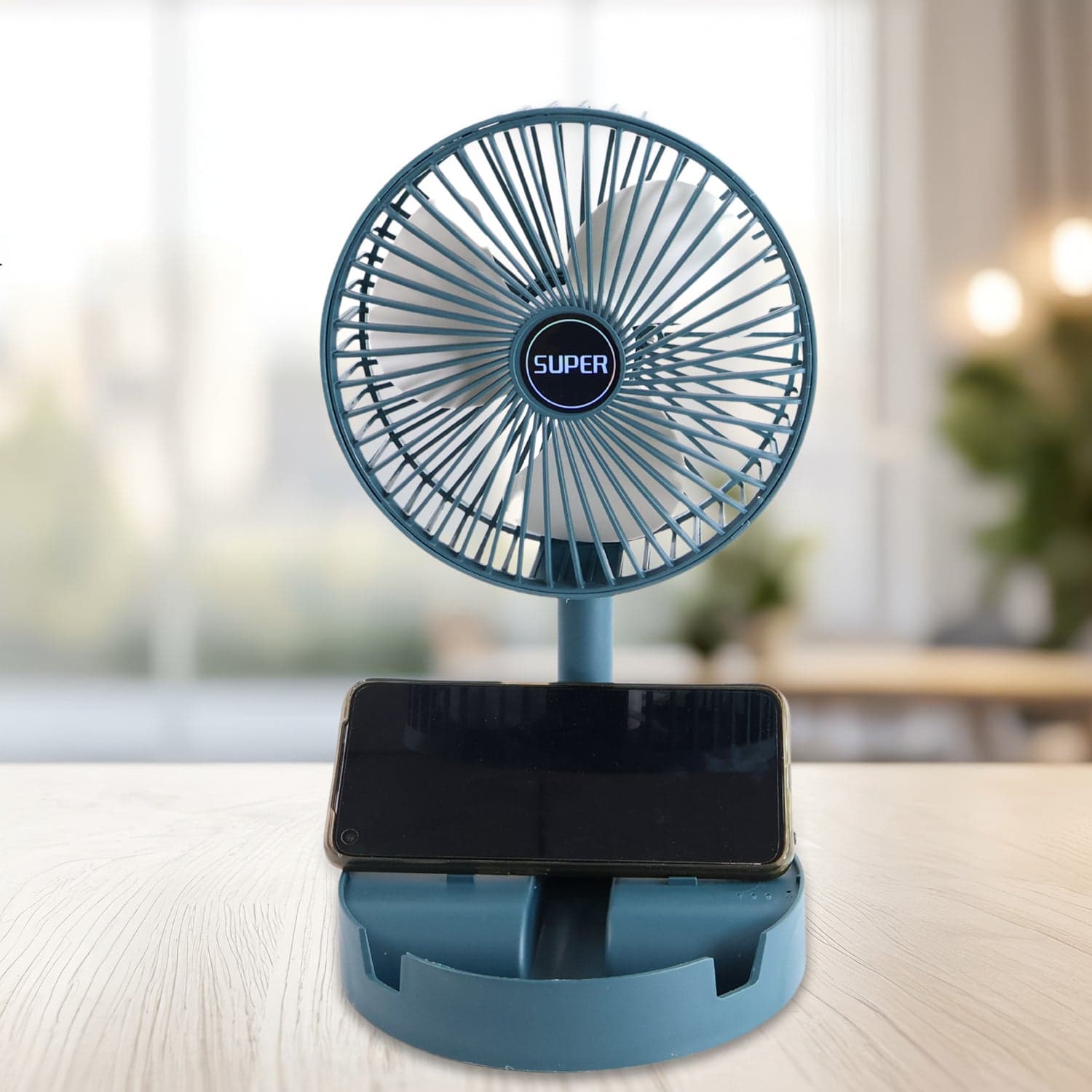 Adjustable Portable Desktop Fan - Telescopic Silent Personal Cooling for Office & Travel (Battery Not Include) thumbnail 7