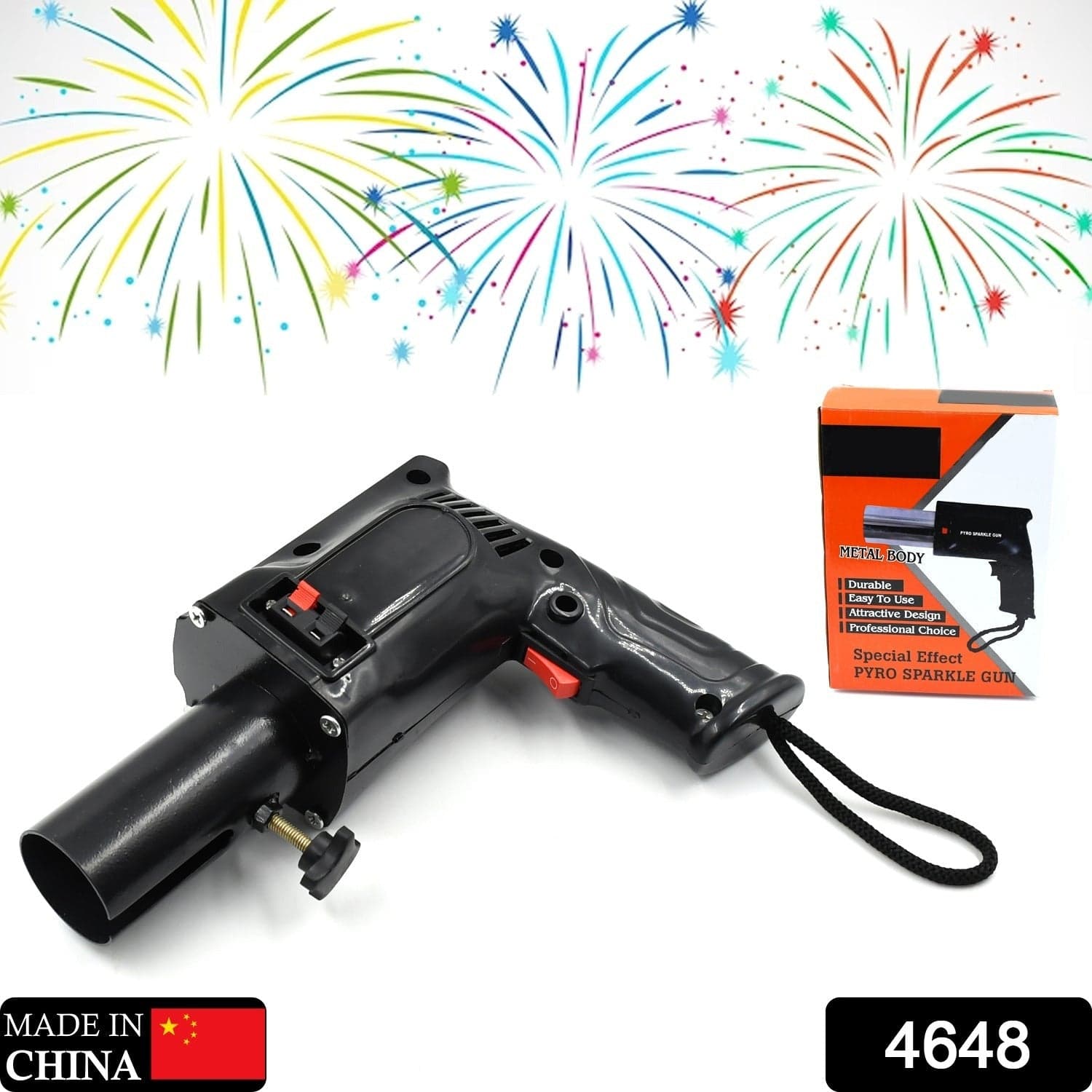 Handheld Metal Gun for Fun Party Celebrations thumbnail 2