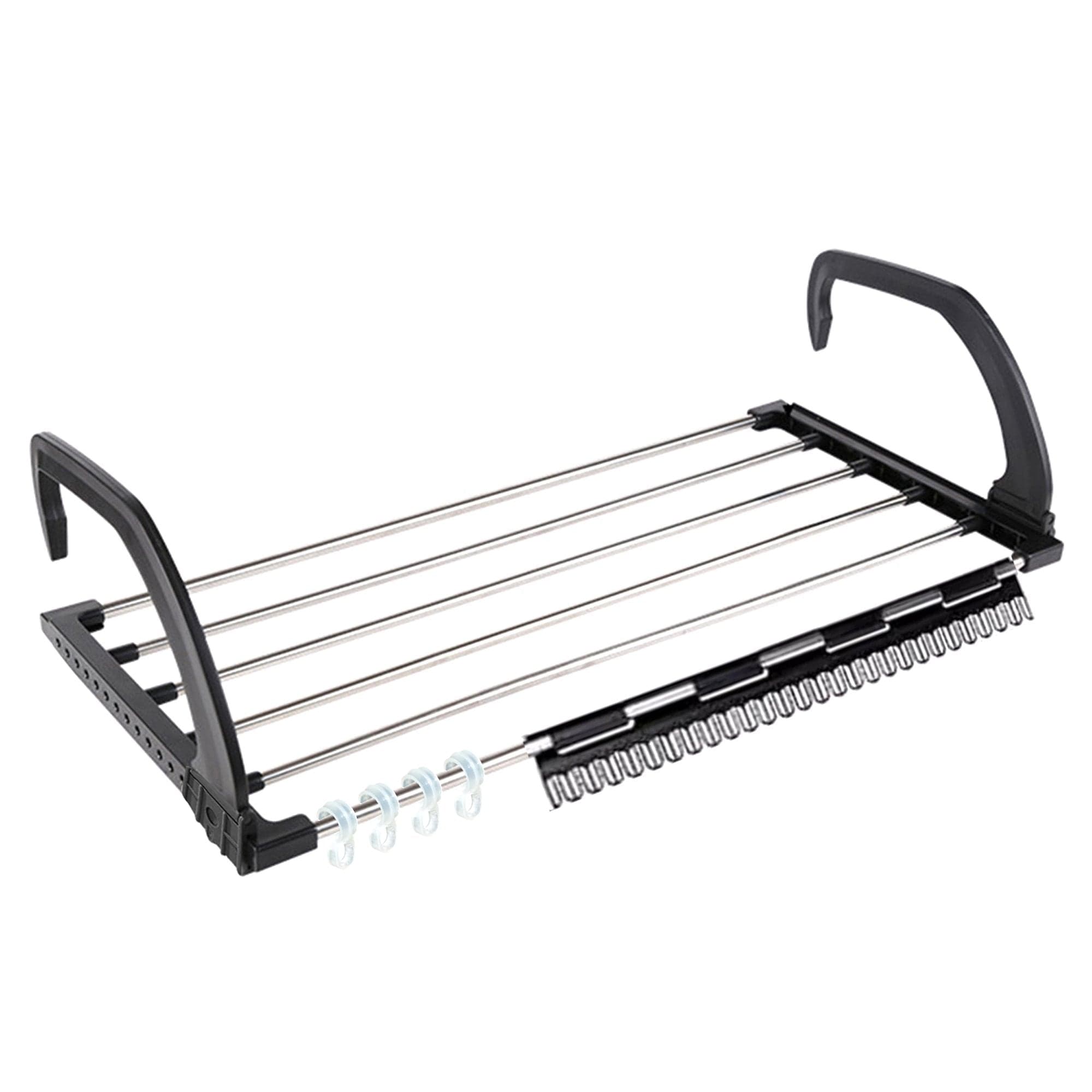 Adjustable Folding Clothes Drying Racks Hanger Shelf thumbnail 5