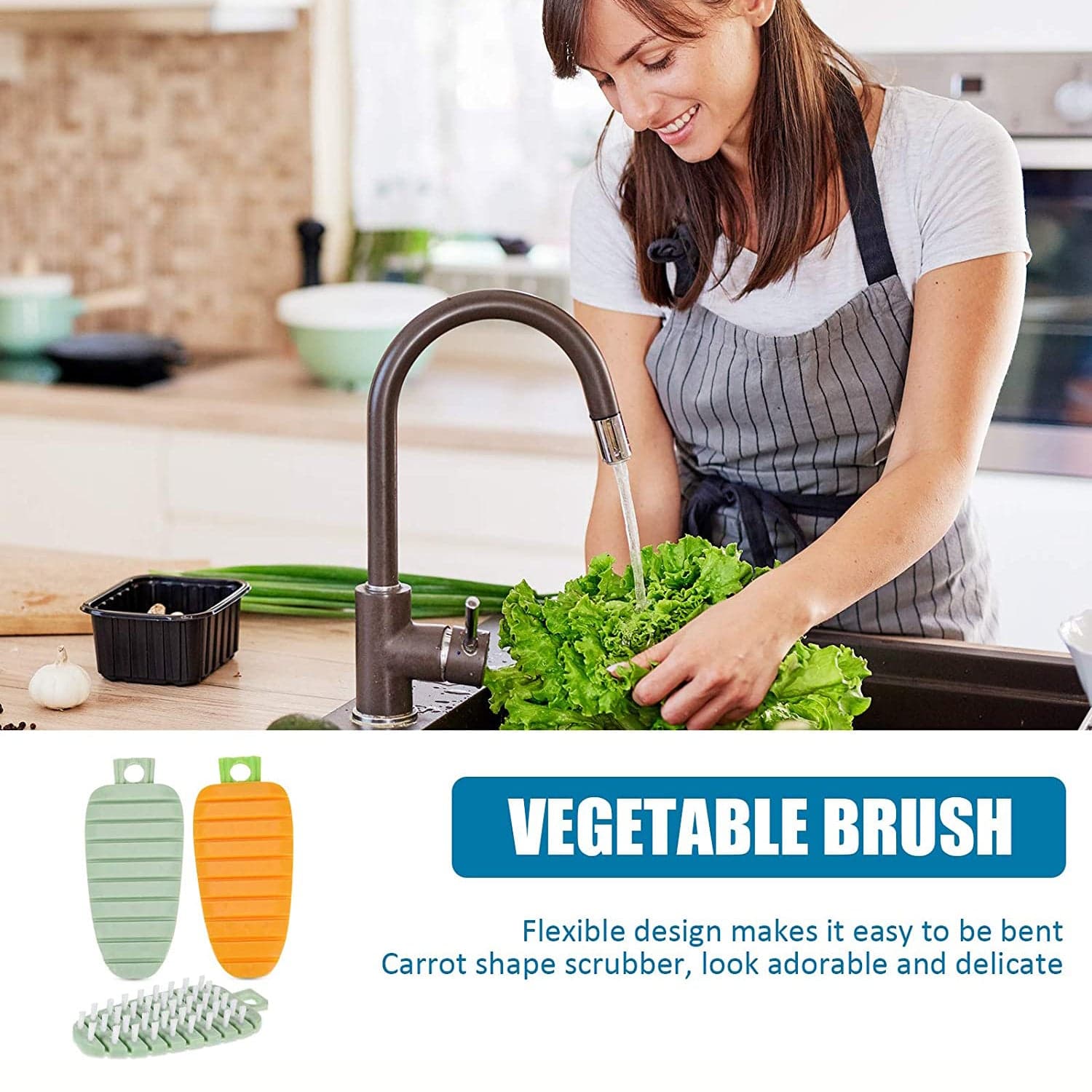 Plastic Fruit & Vegetable Brush (1 Pc) thumbnail 8