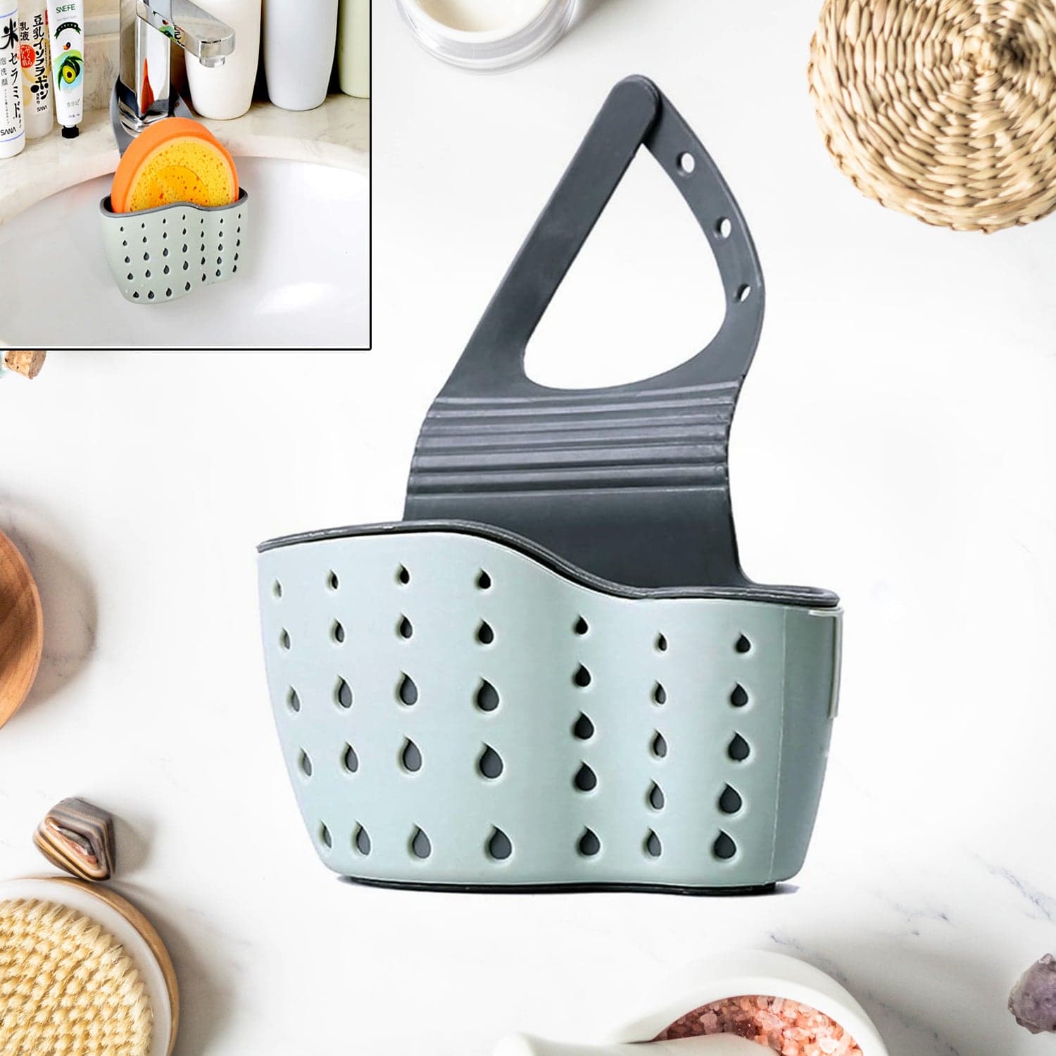 Multifunctional Kitchen Sink Organiser Kitchen Sink Caddy (1 Pc) thumbnail 8