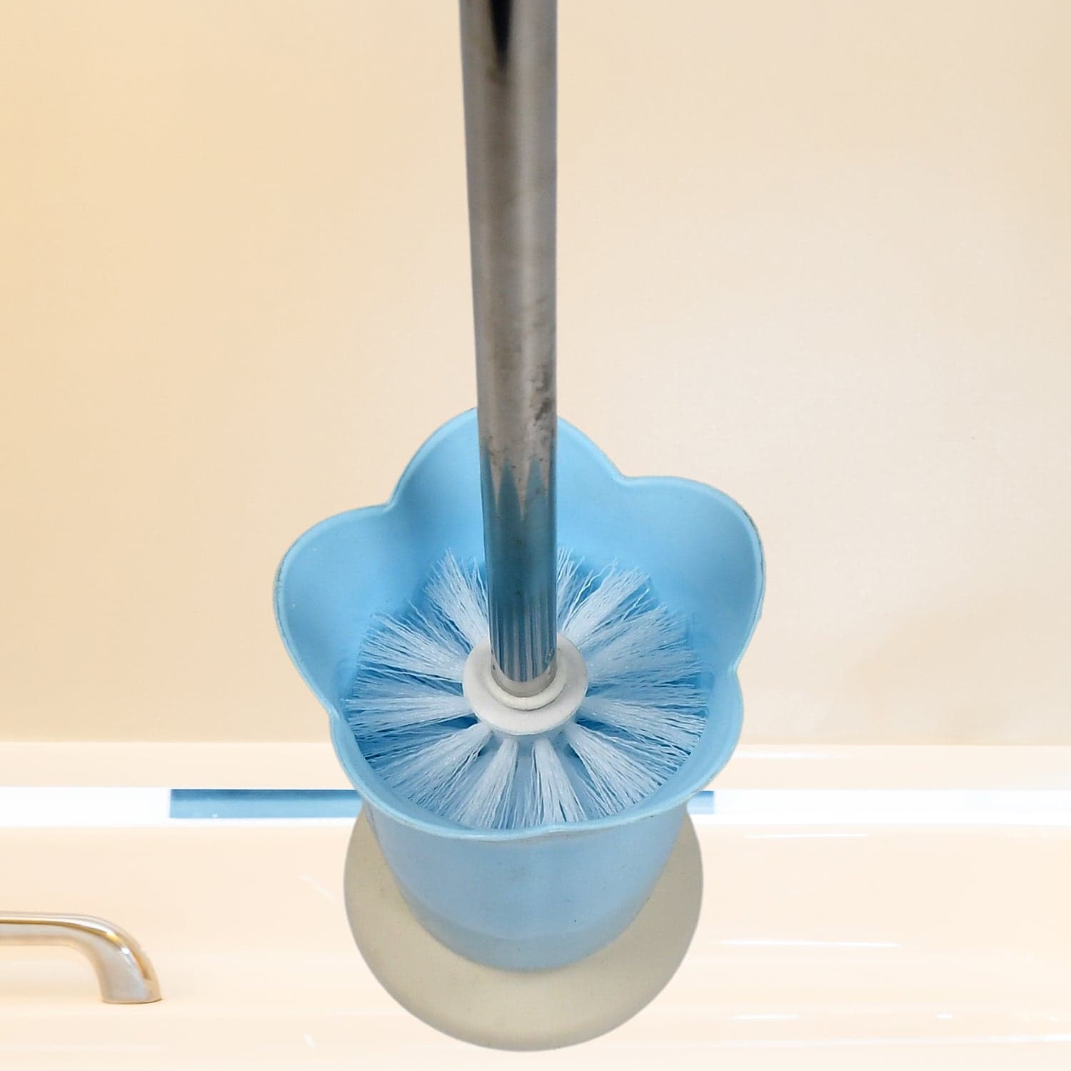 Premium Toilet Plastic Brush with Holder Stand Western and Indian Toilet Bathroom Cleaning thumbnail 7