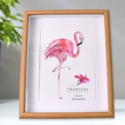 Creative Solid Wooden Photo Frame (Mix Design & Size / 1Pc)