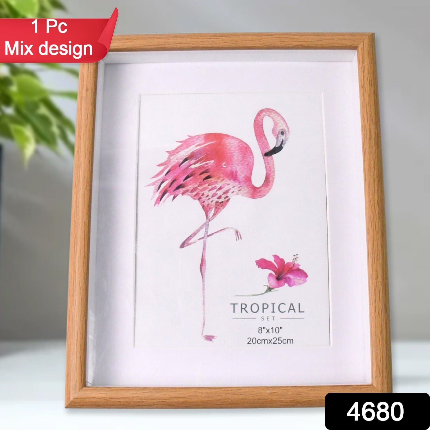 Creative Solid Wooden Photo Frame (Mix Design & Size / 1Pc) thumbnail 2