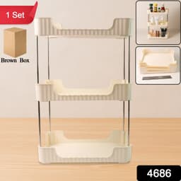 3 Tier Multipurpose Storage Organizer Rack Shelf 1 Set