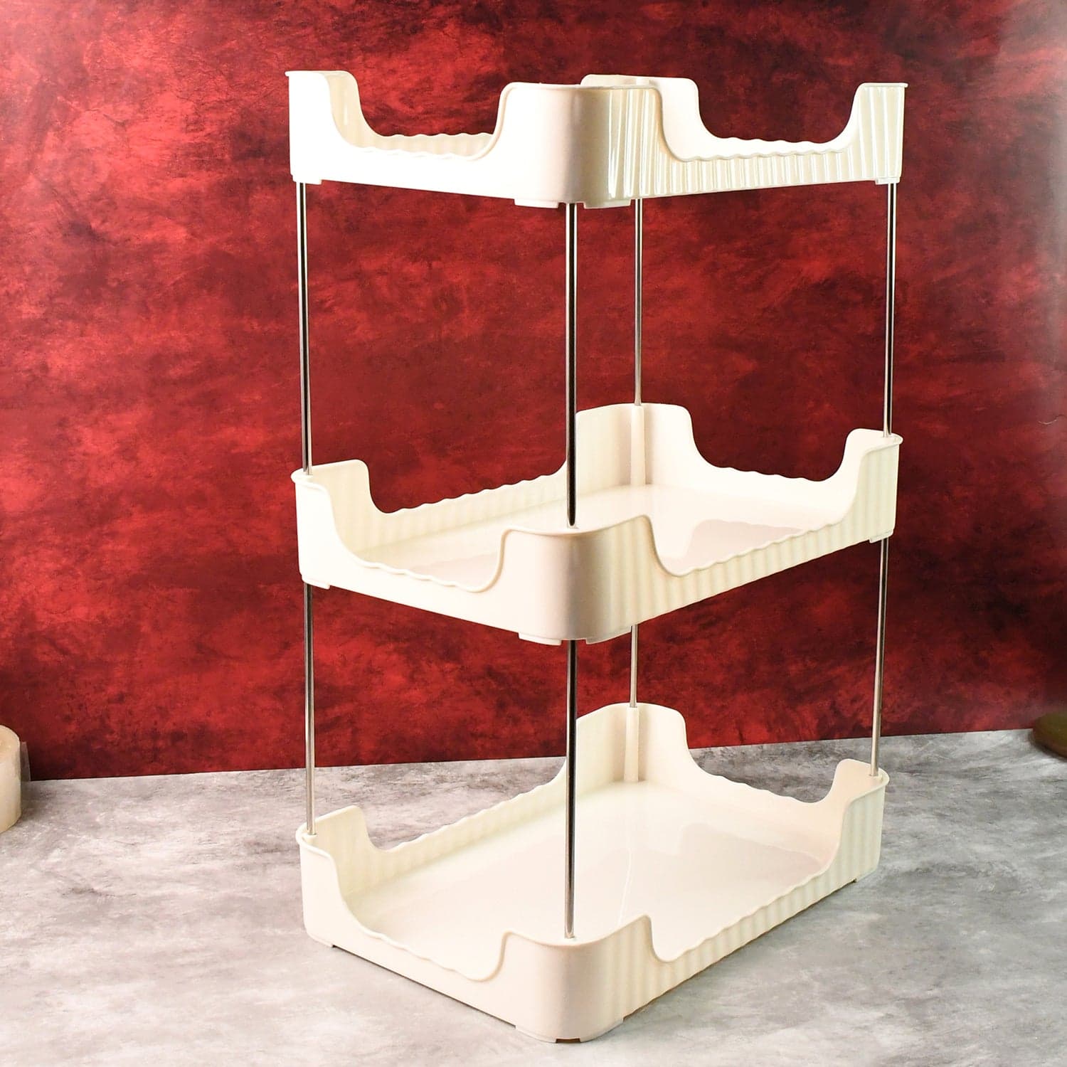 3 Tier Multipurpose Storage Organizer Rack Shelf 1 Set thumbnail 2