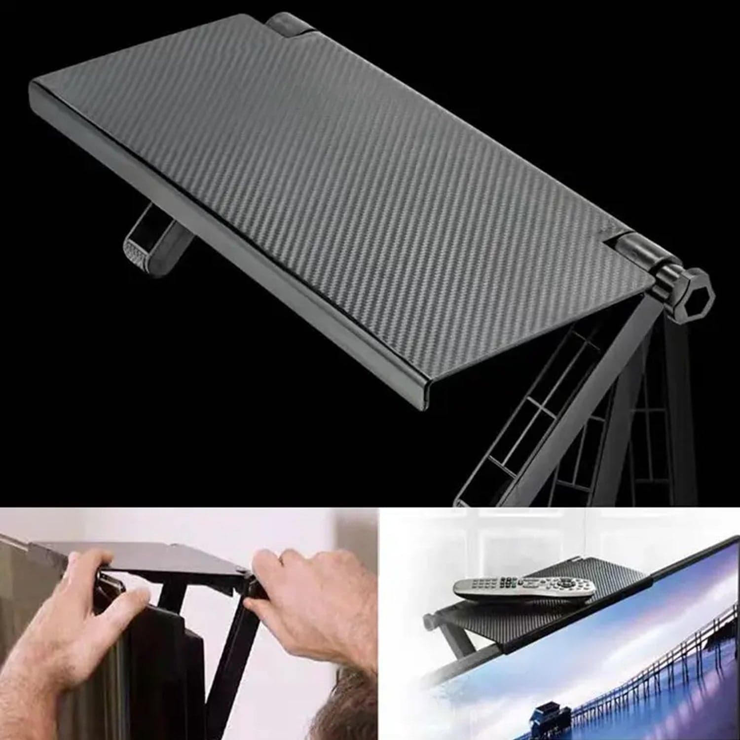 Tv Top Shelf Screen Shelf Adjustable Monitor Shelf thumbnail 3