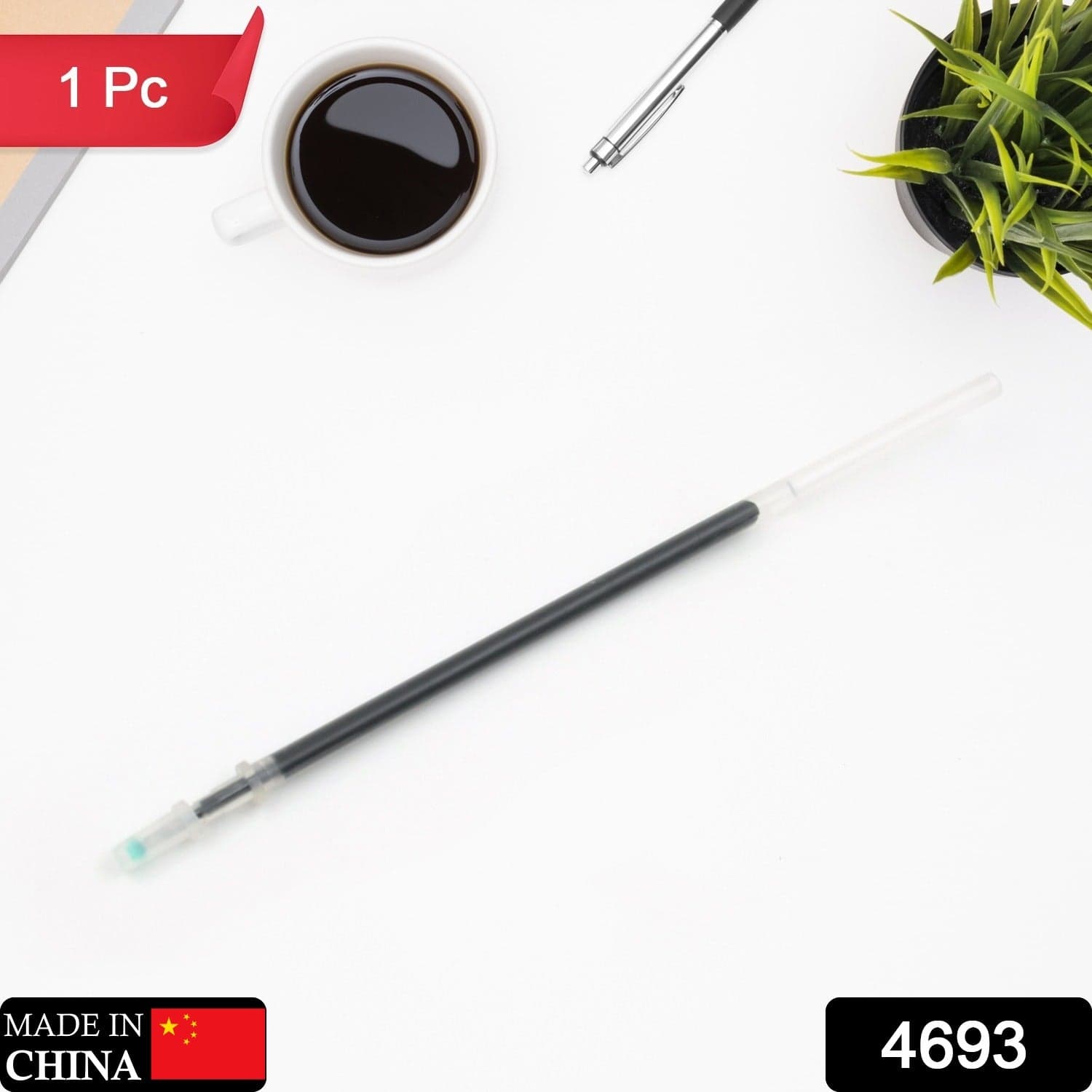 Black Pen Refill All Round Ball Pen Refill Smooth Writing Pen Refill all Pen Suitable (1 Pc) thumbnail 2