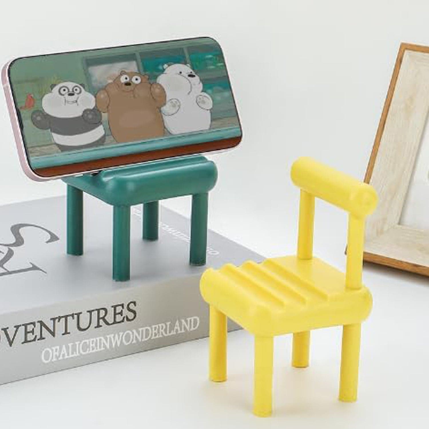 Mini Chair Phone Holder for All Mobile Phones (1 Pc) thumbnail 1