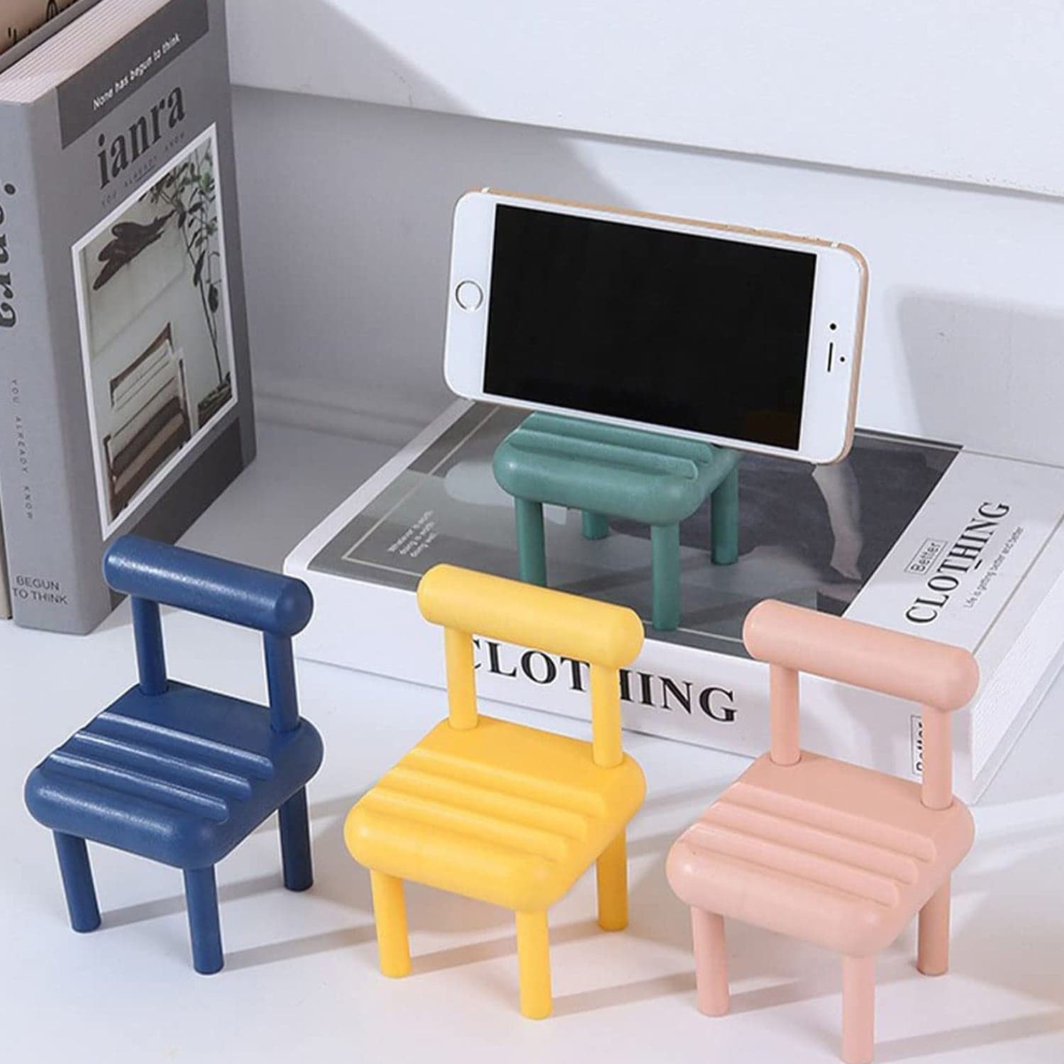 Mini Chair Phone Holder for All Mobile Phones (1 Pc) thumbnail 7