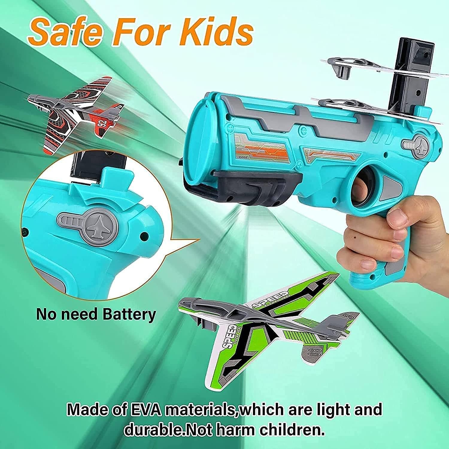 Airplane Launcher Toy with Foam Planes, 5-Pack thumbnail 4
