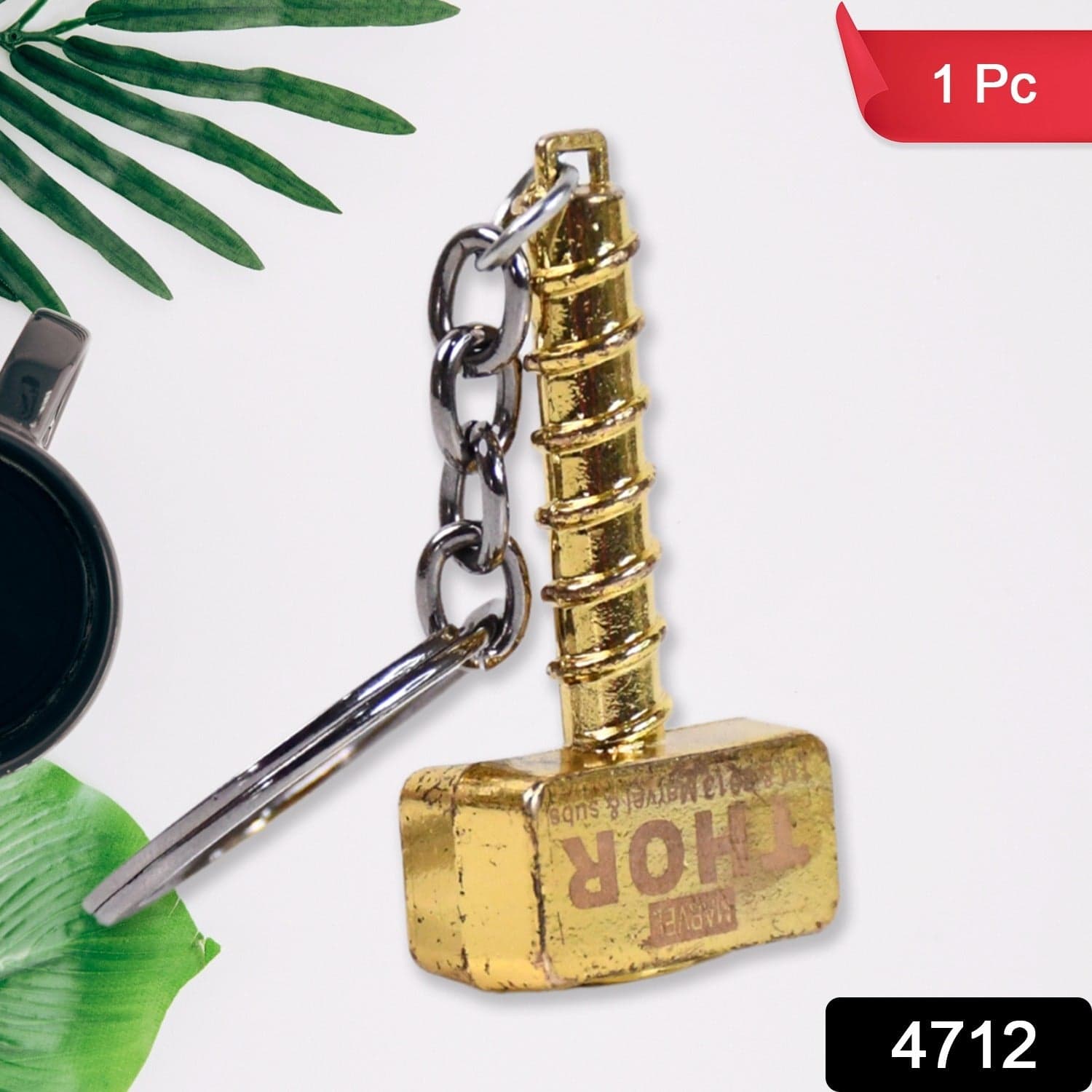 Hammer Shape Metal Keychain (1 Pc) thumbnail 2