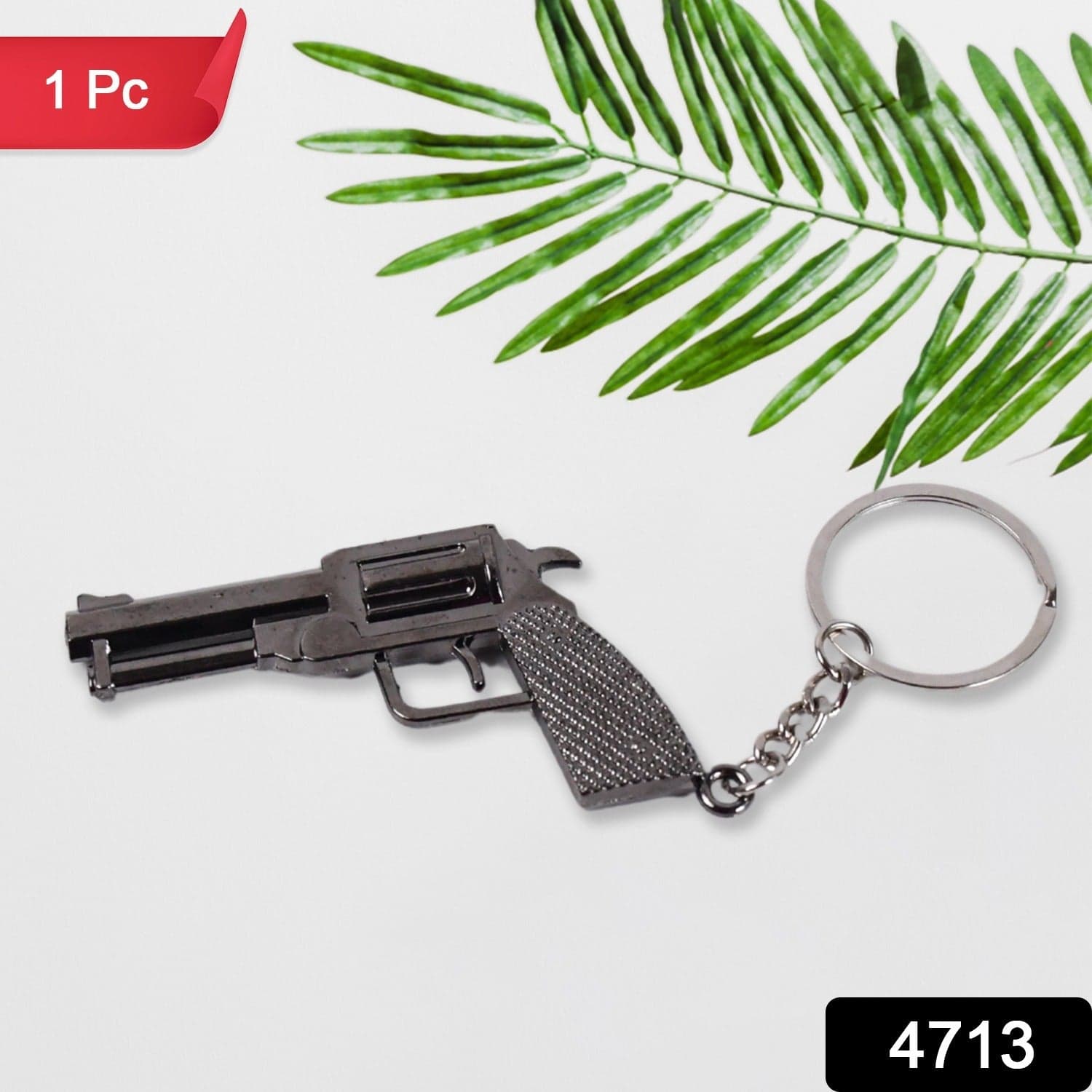Gun Keychain Metal Weapon Key Rings Pendant for Men, Birthday Gifts (1 Pc / Mix Design) thumbnail 2