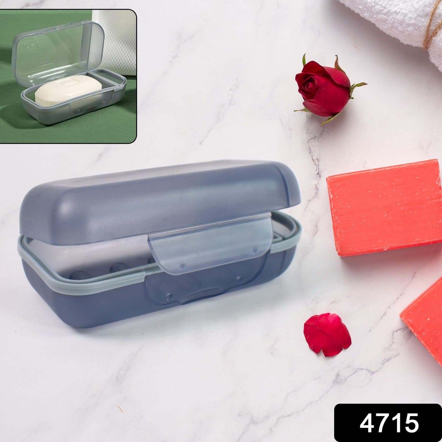 Travel Soap Container, Soap Travel Case with Lid ,Sabudani (1 Pc) thumbnail 3
