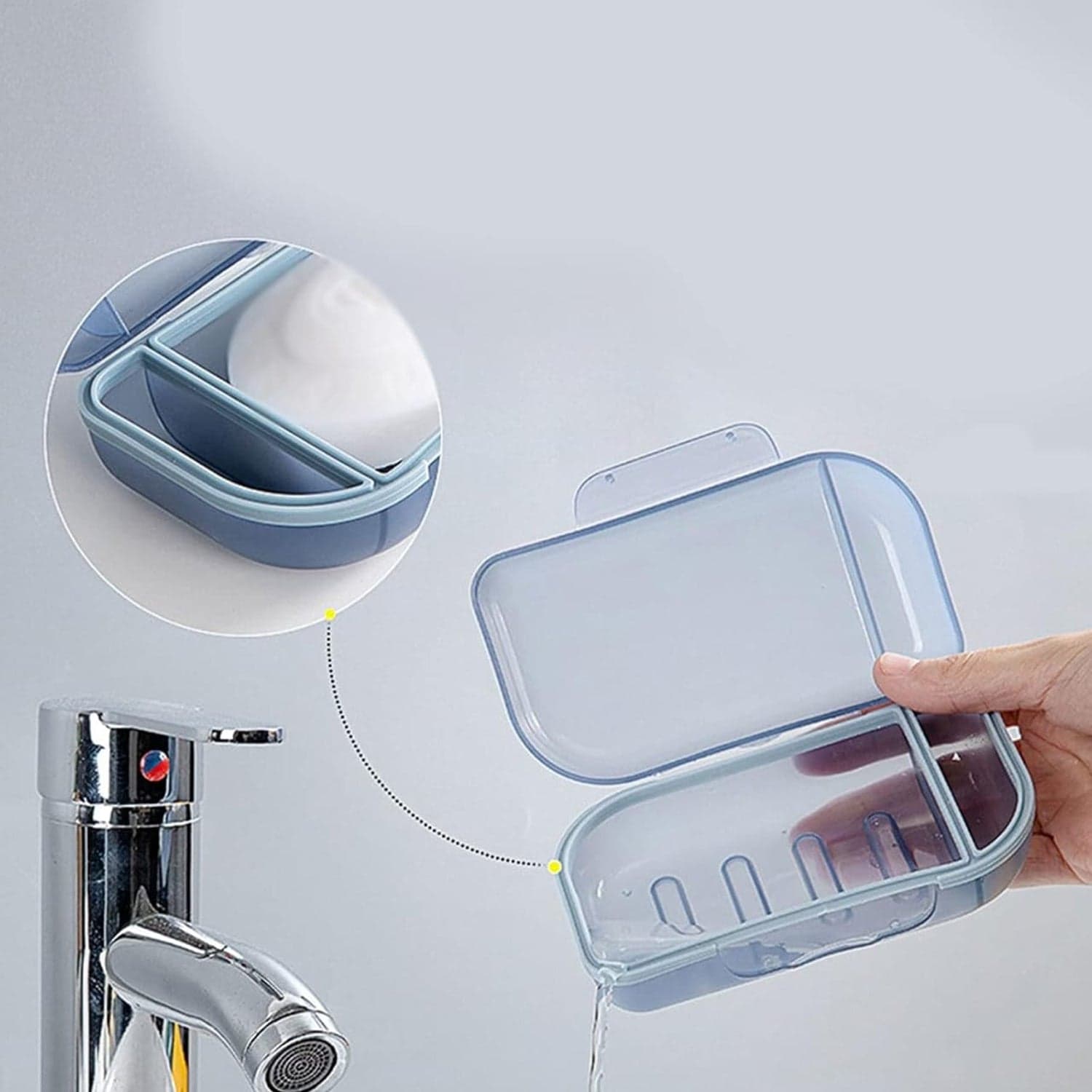Travel Soap Container, Soap Travel Case with Lid ,Sabudani (1 Pc) thumbnail 7