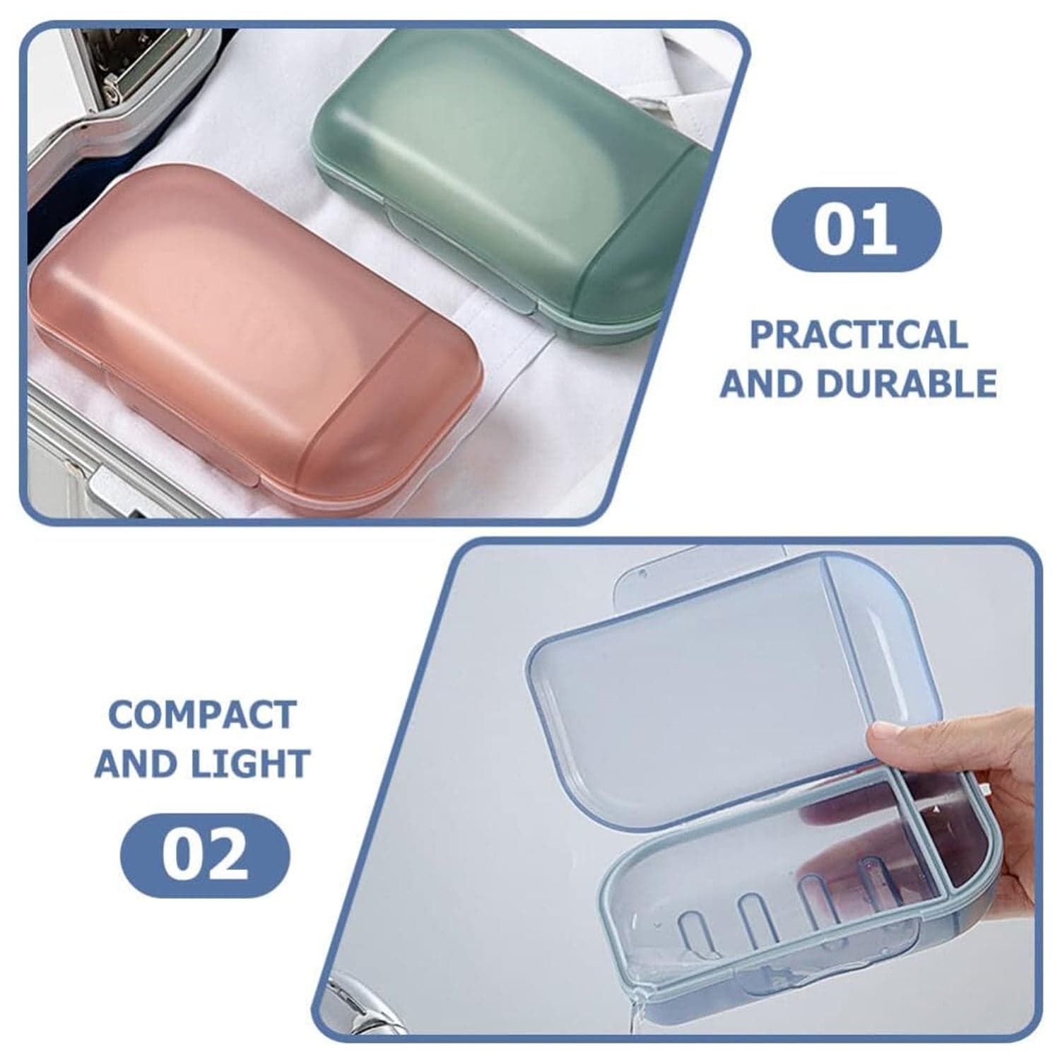 Travel Soap Container, Soap Travel Case with Lid ,Sabudani (1 Pc) thumbnail 8