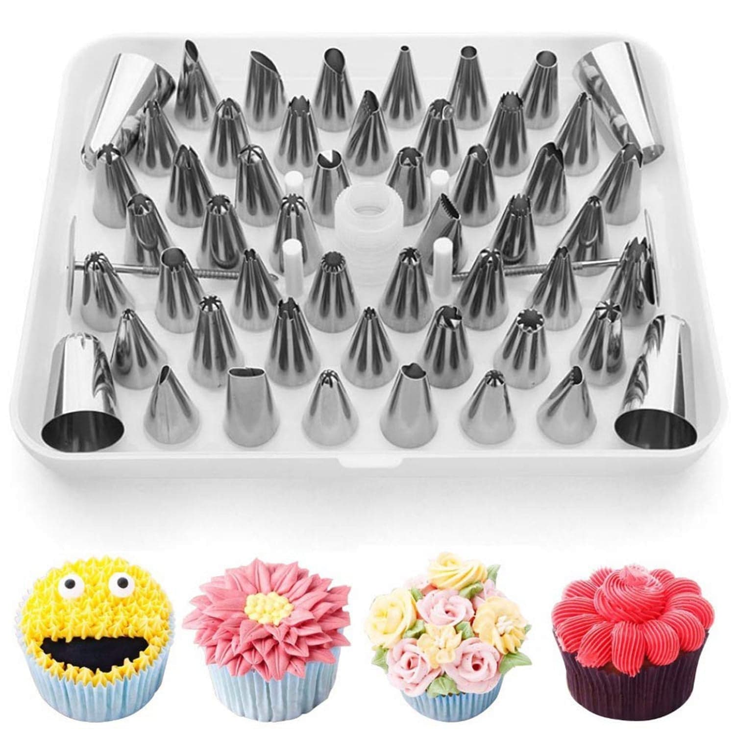 Cake Nozzle Set for Pastry Decorations (55-Piece) thumbnail 1