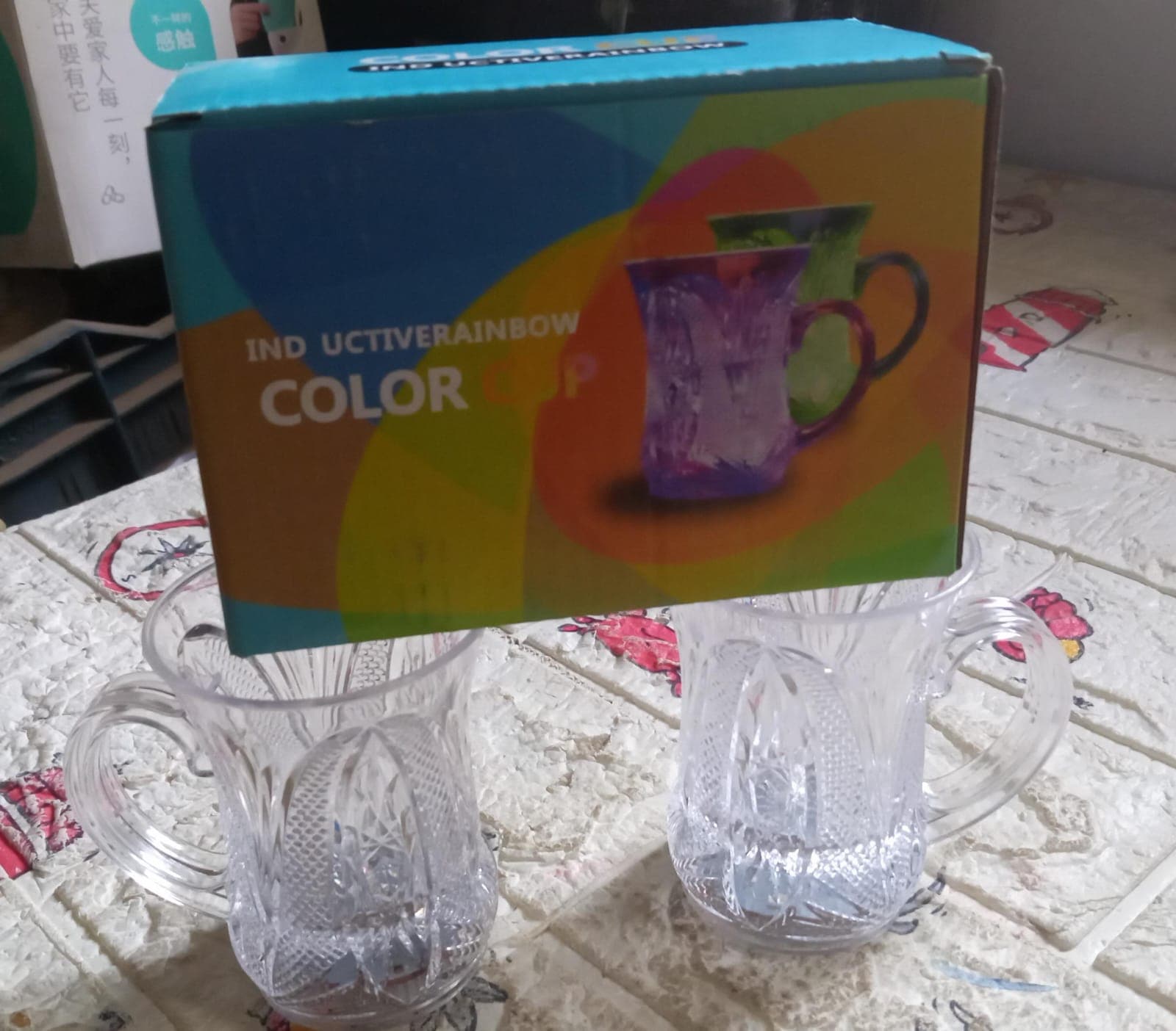 LED Light-Up Party Cups - Flashing Water-Activated Drinking Glasses with Handle (2-Piece) thumbnail 8