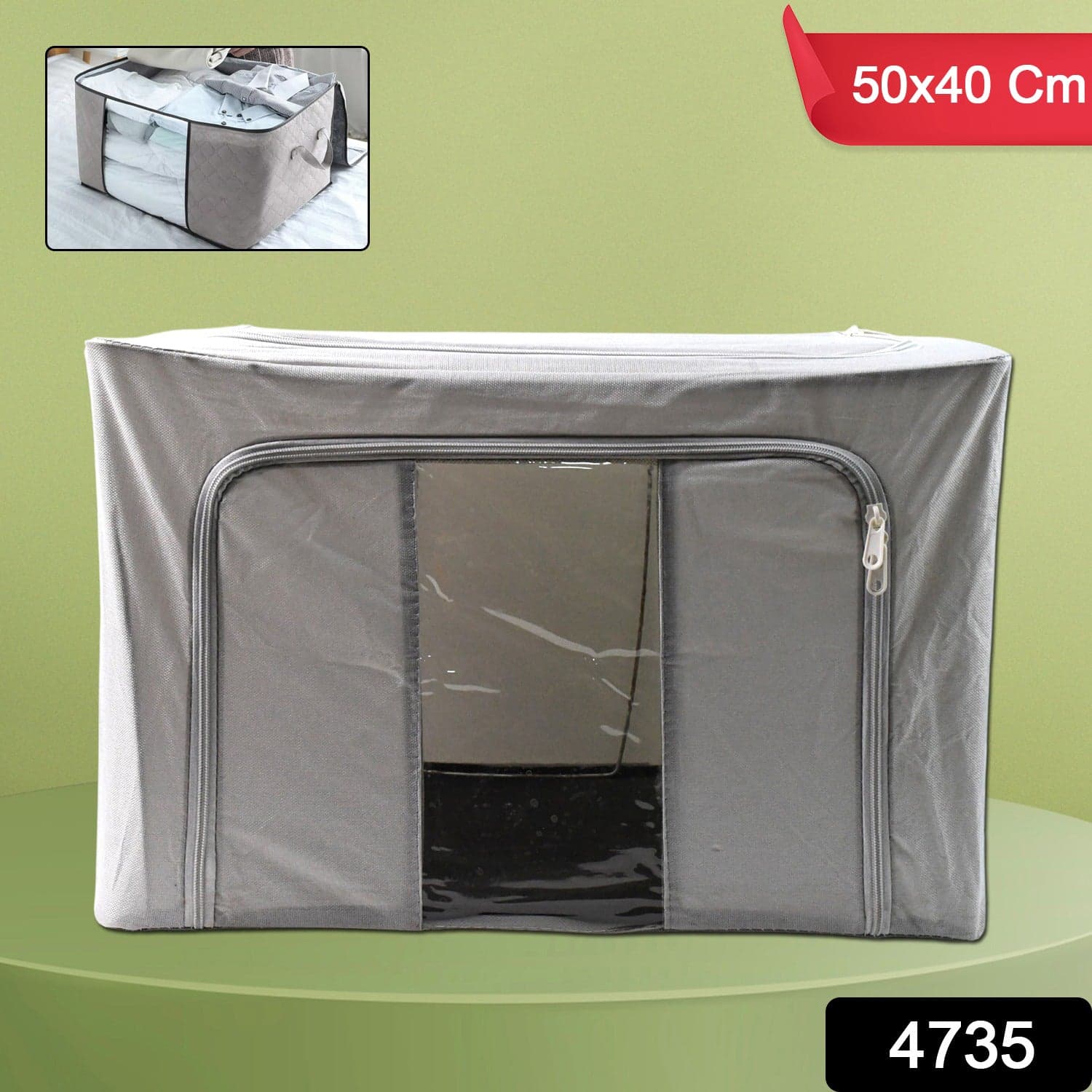 Storage Box with Lid, With Window (50—40 Cm / 1 Pc) thumbnail 2