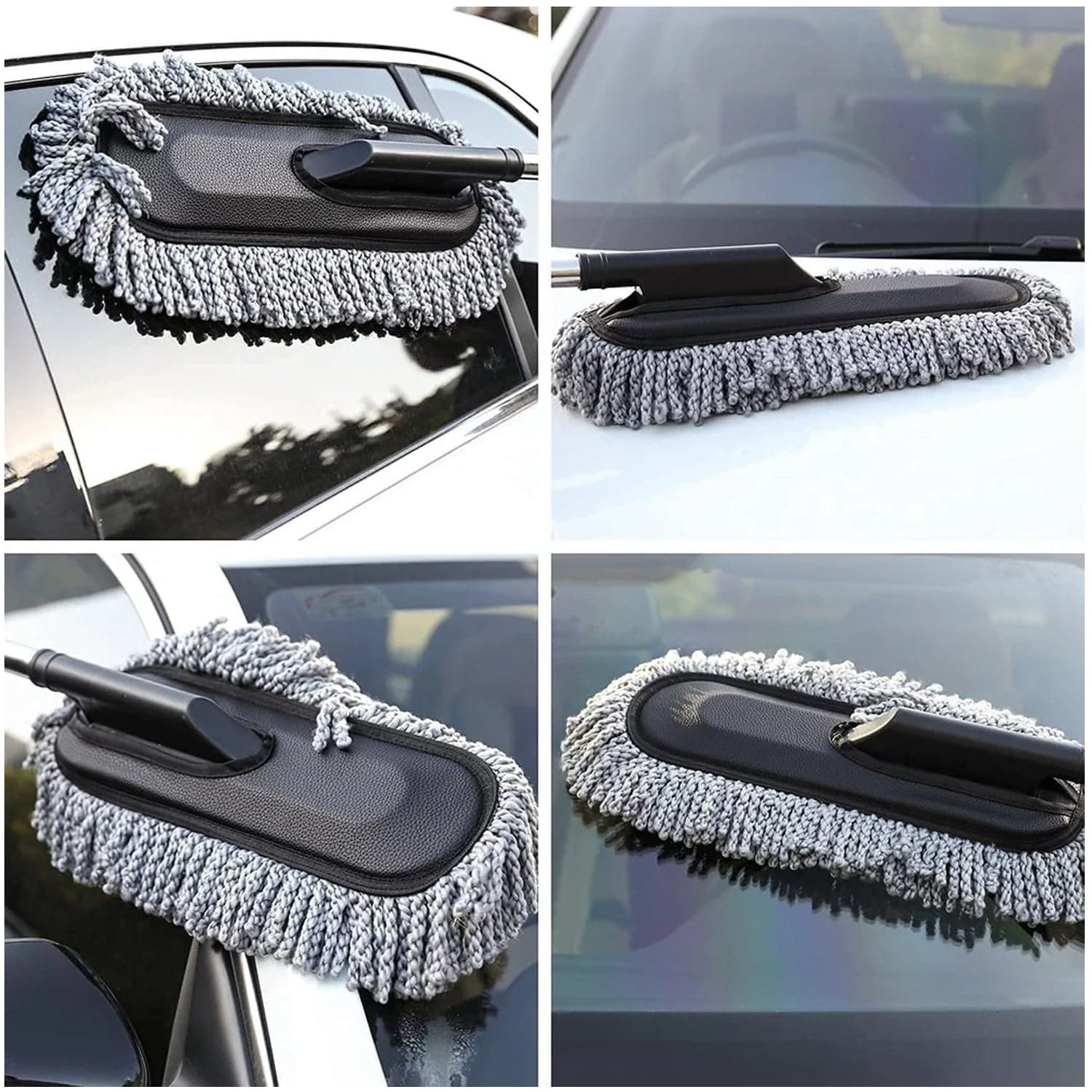 Car Duster Long Retractable / Soft / Non-Slip / Handle Multipurpose Microfiber Wash Brush thumbnail 3