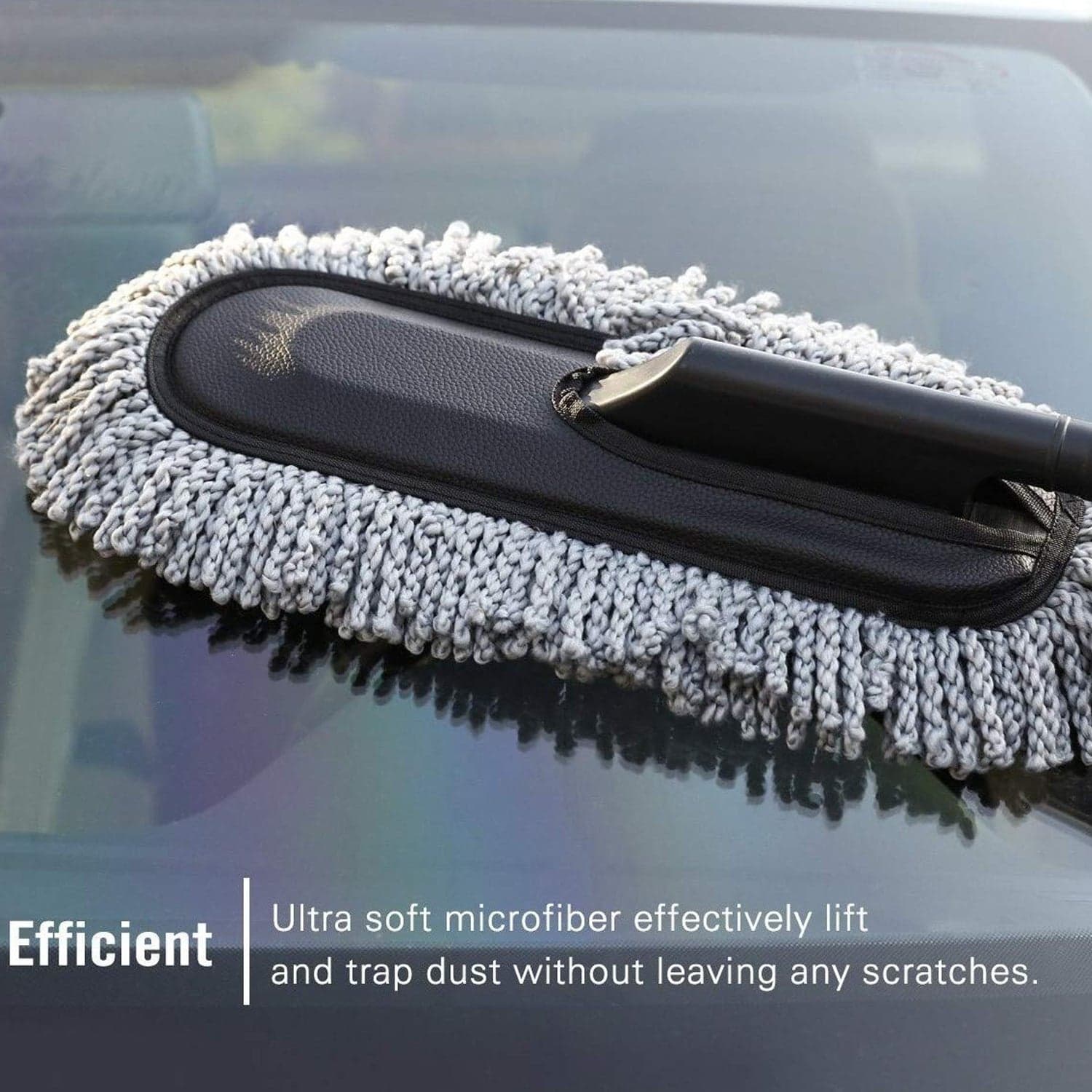 Car Duster Long Retractable / Soft / Non-Slip / Handle Multipurpose Microfiber Wash Brush thumbnail 8