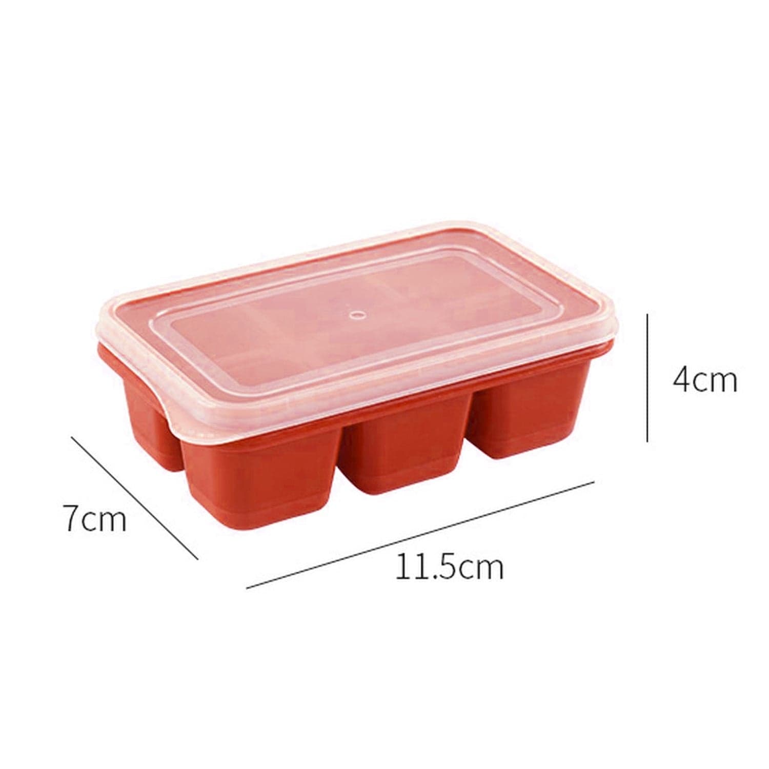 6-Cavity Silicone Ice Tray of Ideal for Kitchen & Home Use thumbnail 5