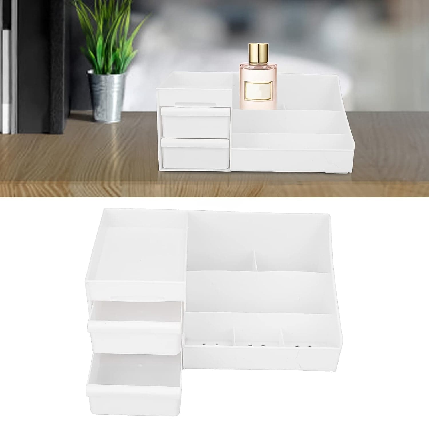 Large Capacity Desktop Cosmetic Storage Box (1 Pc / Mix Color) thumbnail 3