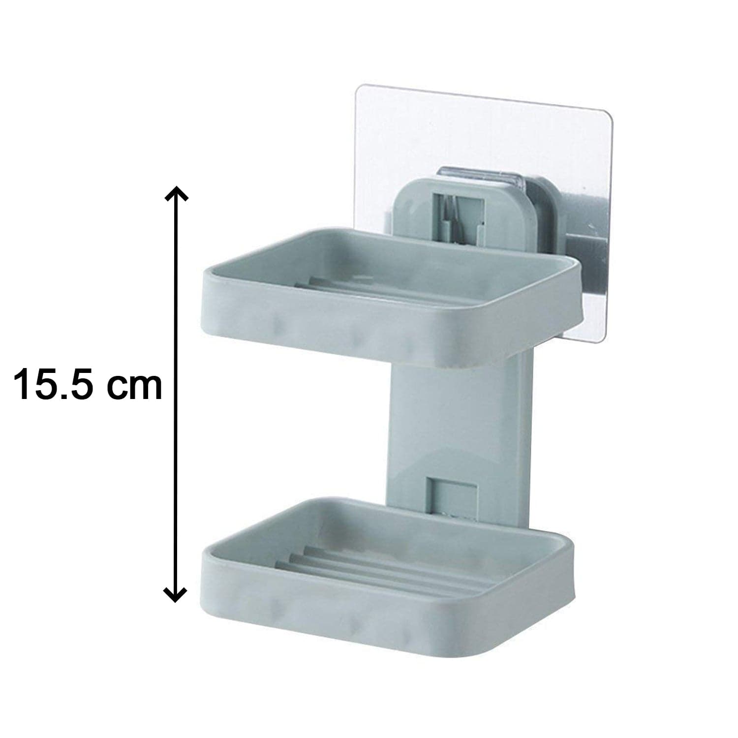 Plastic Double Layer - Soap Stand, Holder, Wall Soap Box Sturdy Vacuum Dispenser Tray thumbnail 7