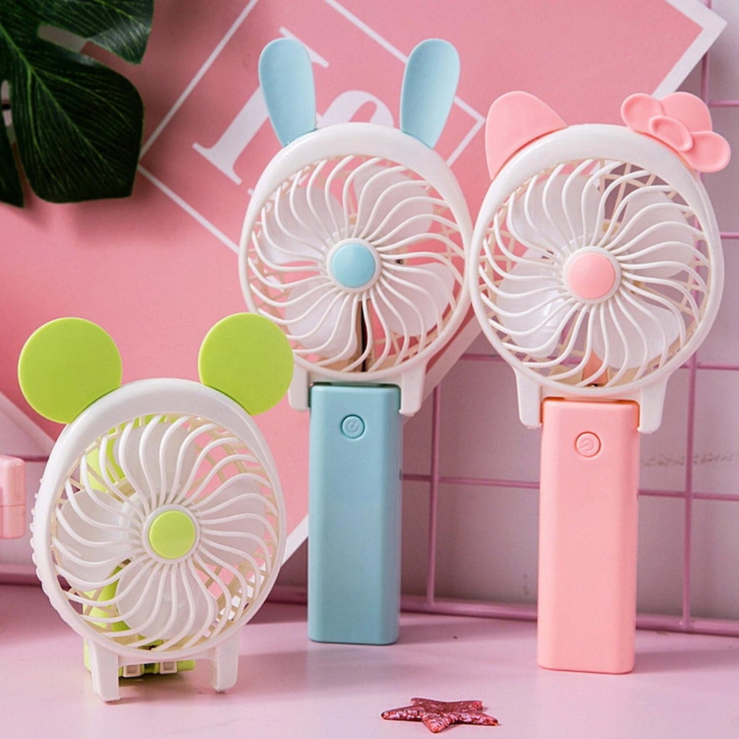 Mini Cartoon Style Fan used in all kinds of places including household and many more for producing fresh air purposes.(Battery Not Include) thumbnail 7