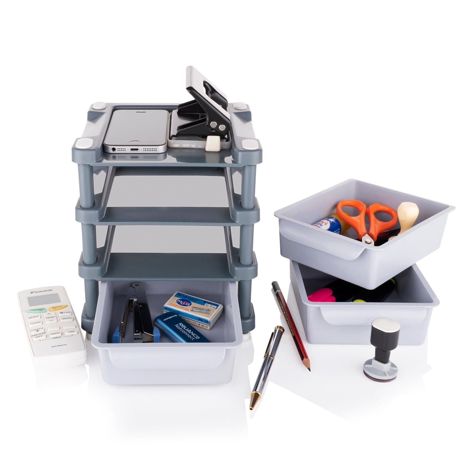 Mini 3 Layer Drawer Used for storing makeup equipment's and kits used by women's and ladies. thumbnail 1