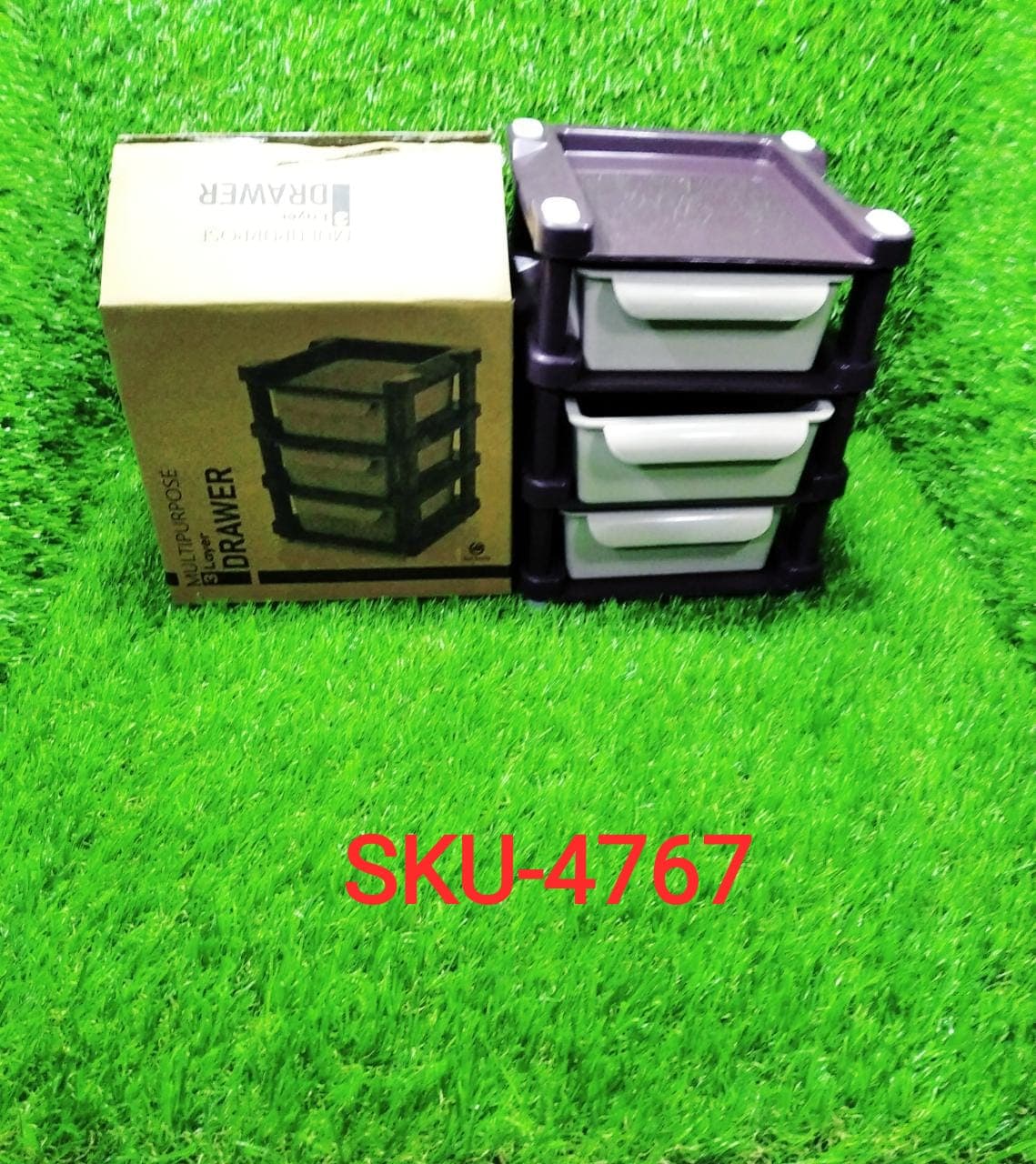 Mini 3 Layer Drawer Used for storing makeup equipment's and kits used by women's and ladies. thumbnail 8