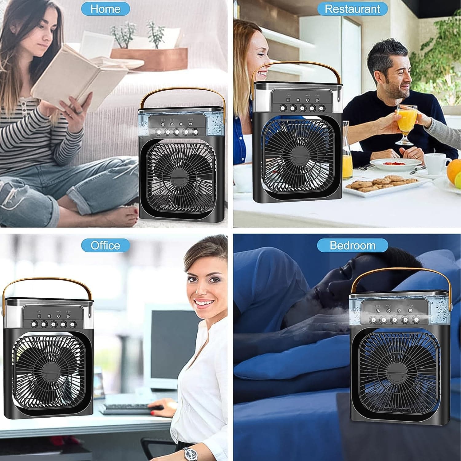 Portable Air Conditioner Fan - Personal Desk Cooling Fan (Battery Not Included) thumbnail 5