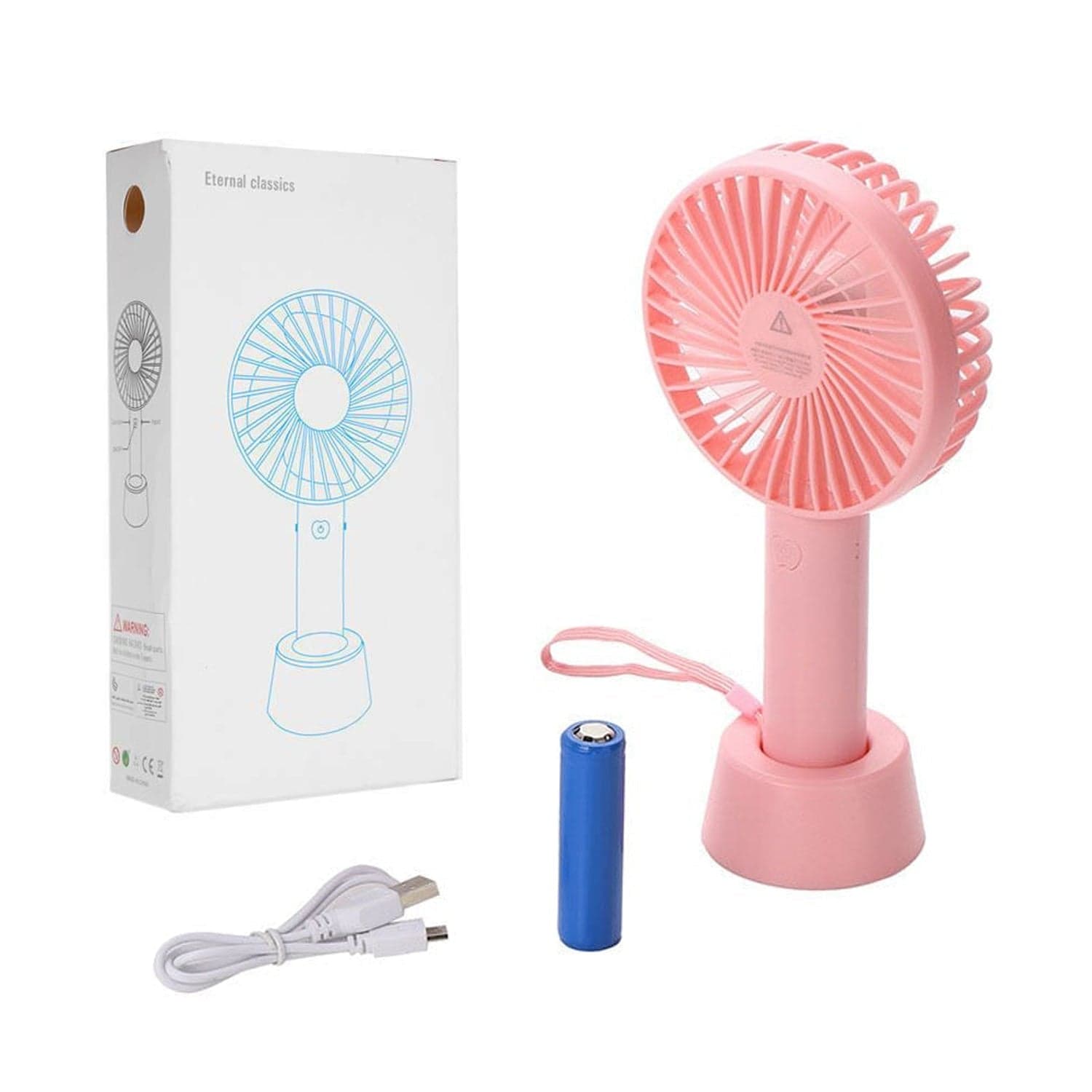 Portable Handheld Fan used in summers in all kinds of places including household and offices etc.(Battery Not Include) thumbnail 4