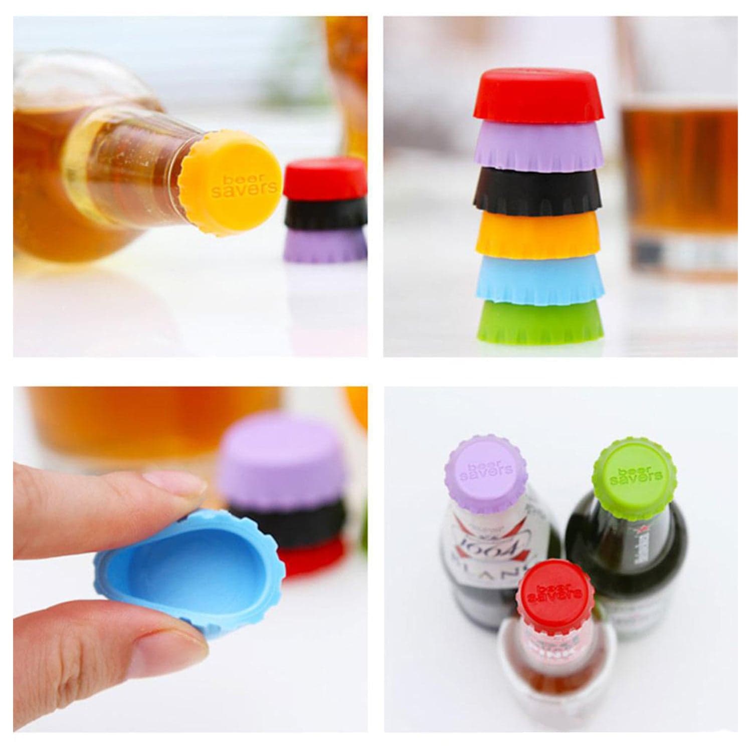 Beer Savers Caps for Soda & Bottles (6-Piece) thumbnail 1