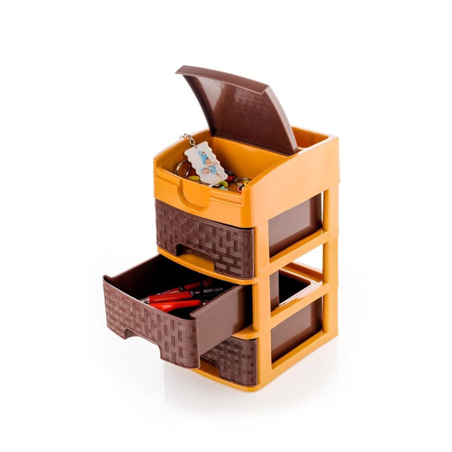 Mini 3 Layer D Storage used in all kinds of household and official places for storing of various types of stuffs and items etc. thumbnail 7